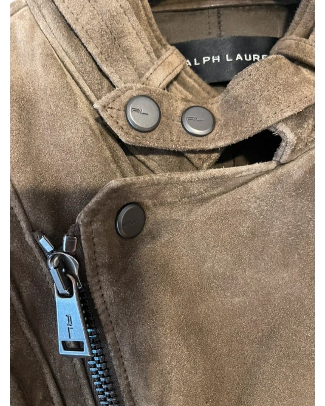 Ralph Lauren Black Label VINTAGE SUEDE LEATHER BIKER JACKET Size US M / EU 48-50 / 2 - 3 Thumbnail