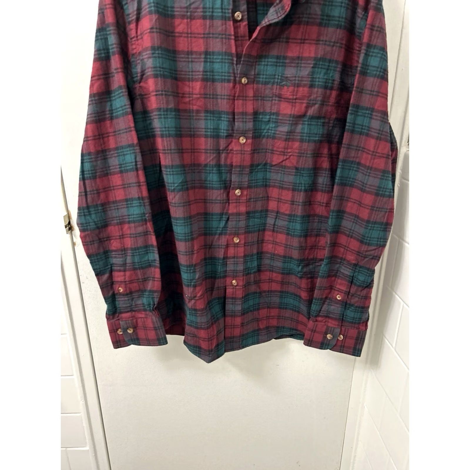 Brooks Brothers Brooks Brothers Original Polo Shirt Mens M Red Green Flannel Button Down L/S Size US M / EU 48-50 / 2 - 3 Thumbnail