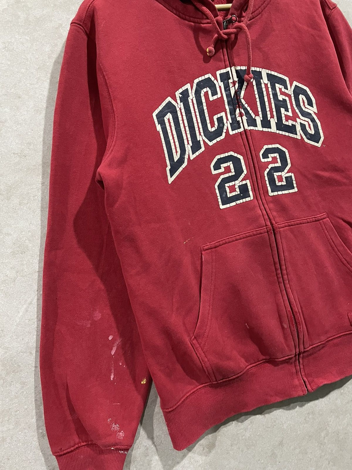 Dickies × Vintage Vintage Y2K Dickies Distress Zip Hoodie Size US M / EU 48-50 / 2 - 3 Thumbnail