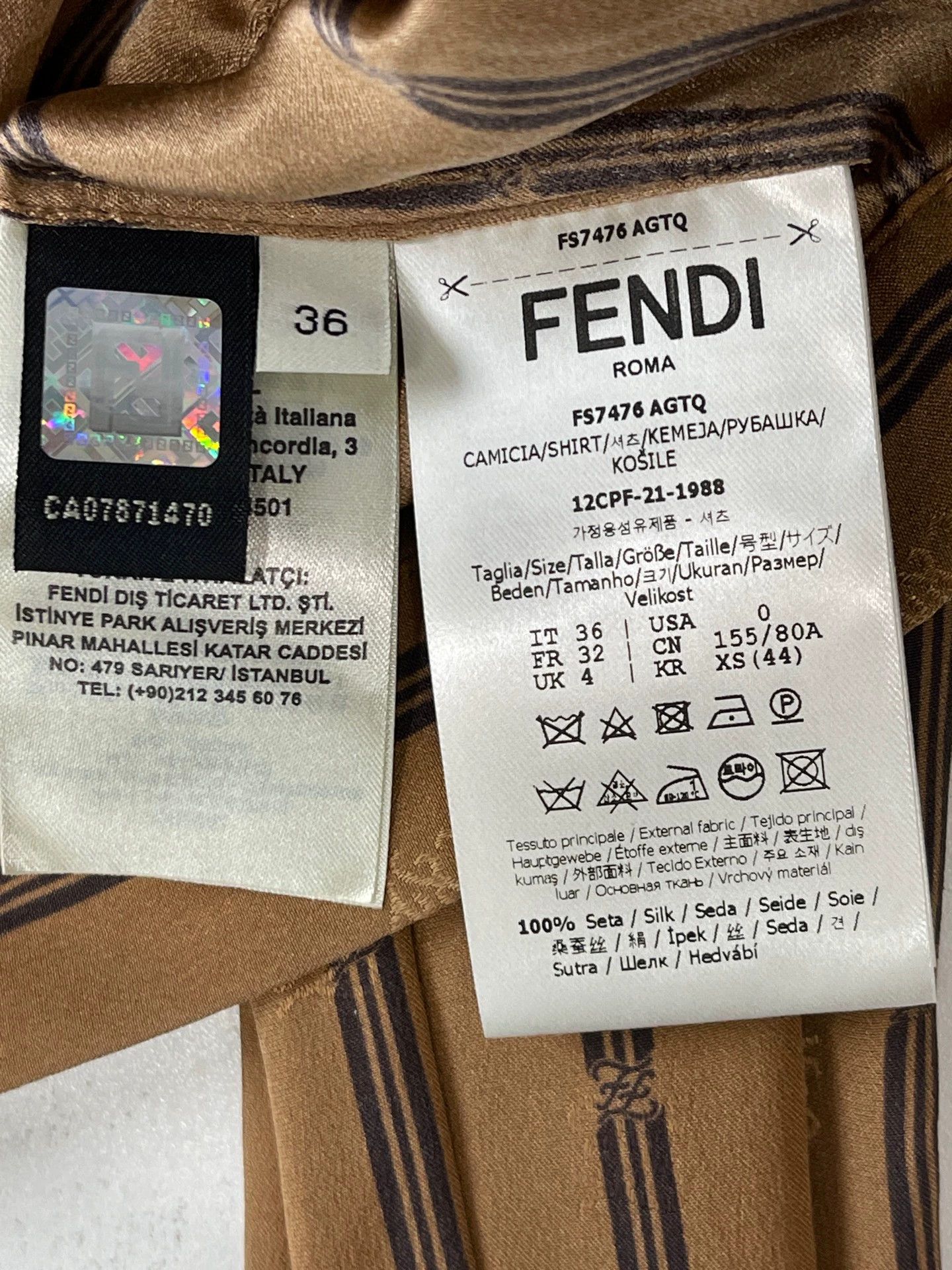 Fendi Fendi Shirt 36 99 New Size XS / US 0-2 / IT 36-38 - 7 Thumbnail