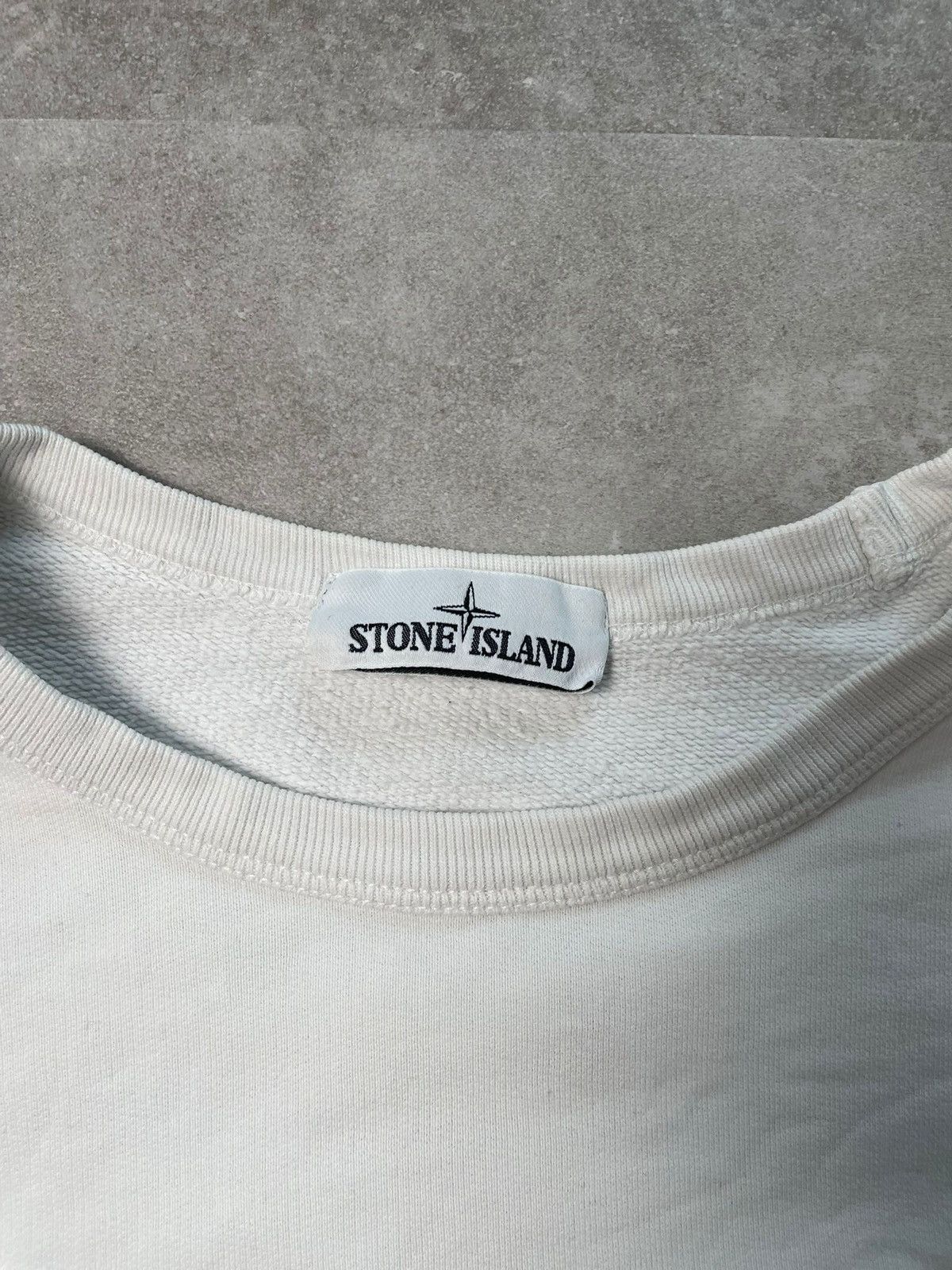 Stone Island Stone Island Sweater White Large - Excellent Condition! Size US L / EU 52-54 / 3 - 3 Thumbnail