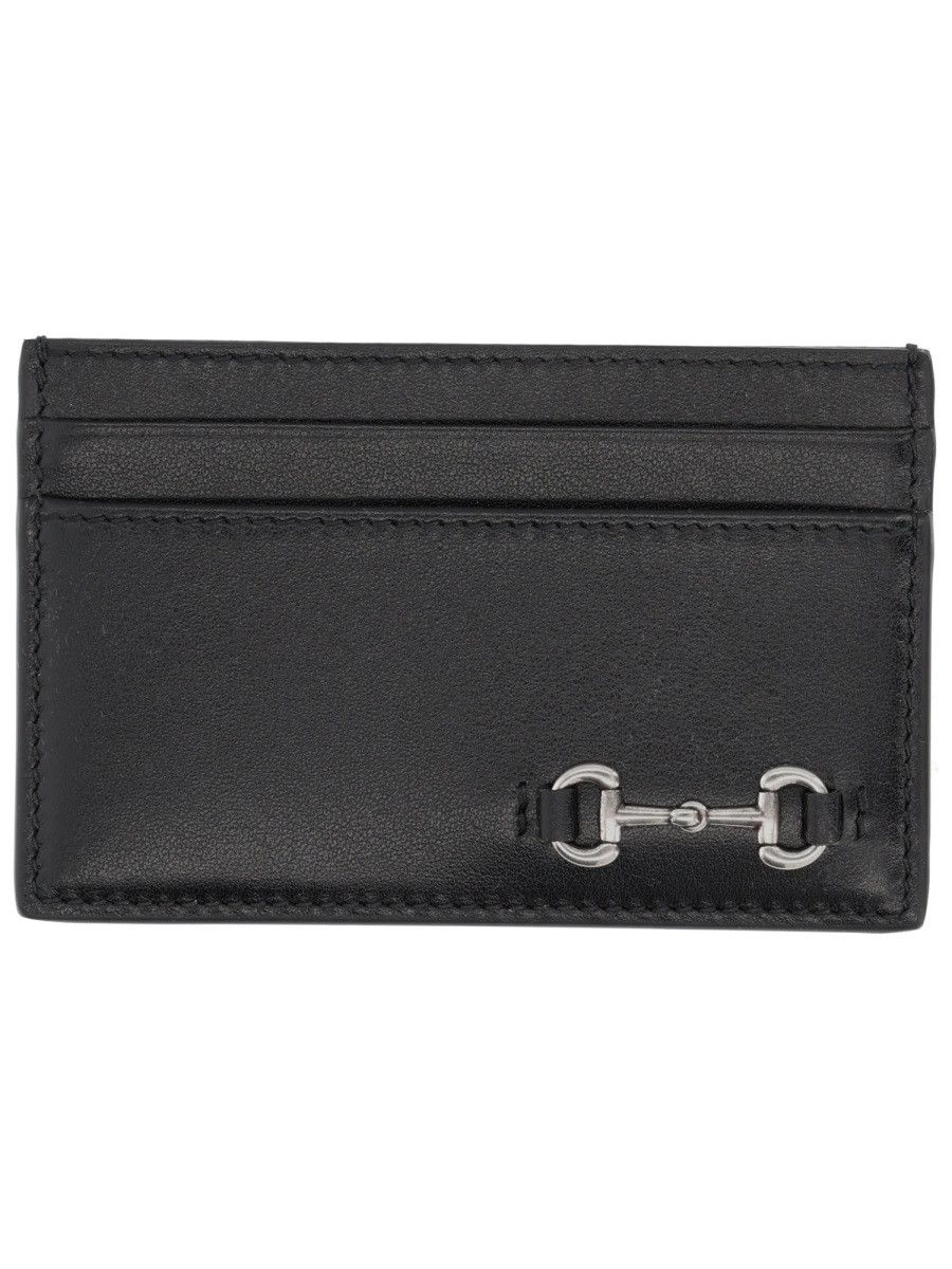 Gucci GUCCI LEATHER CARD HOLDER - BLACK Size ONE SIZE - 1 Thumbnail