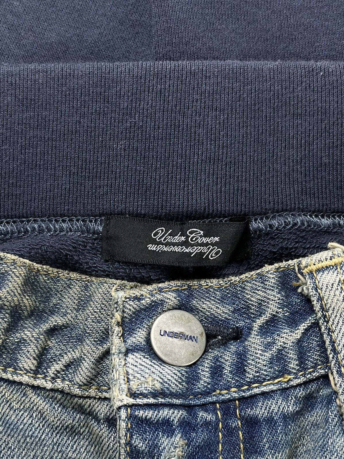 Undercover SS11 Undercover Underman Hybrid Sweatpant Denim Jeans Size US 28 / EU 44 - 7 Thumbnail