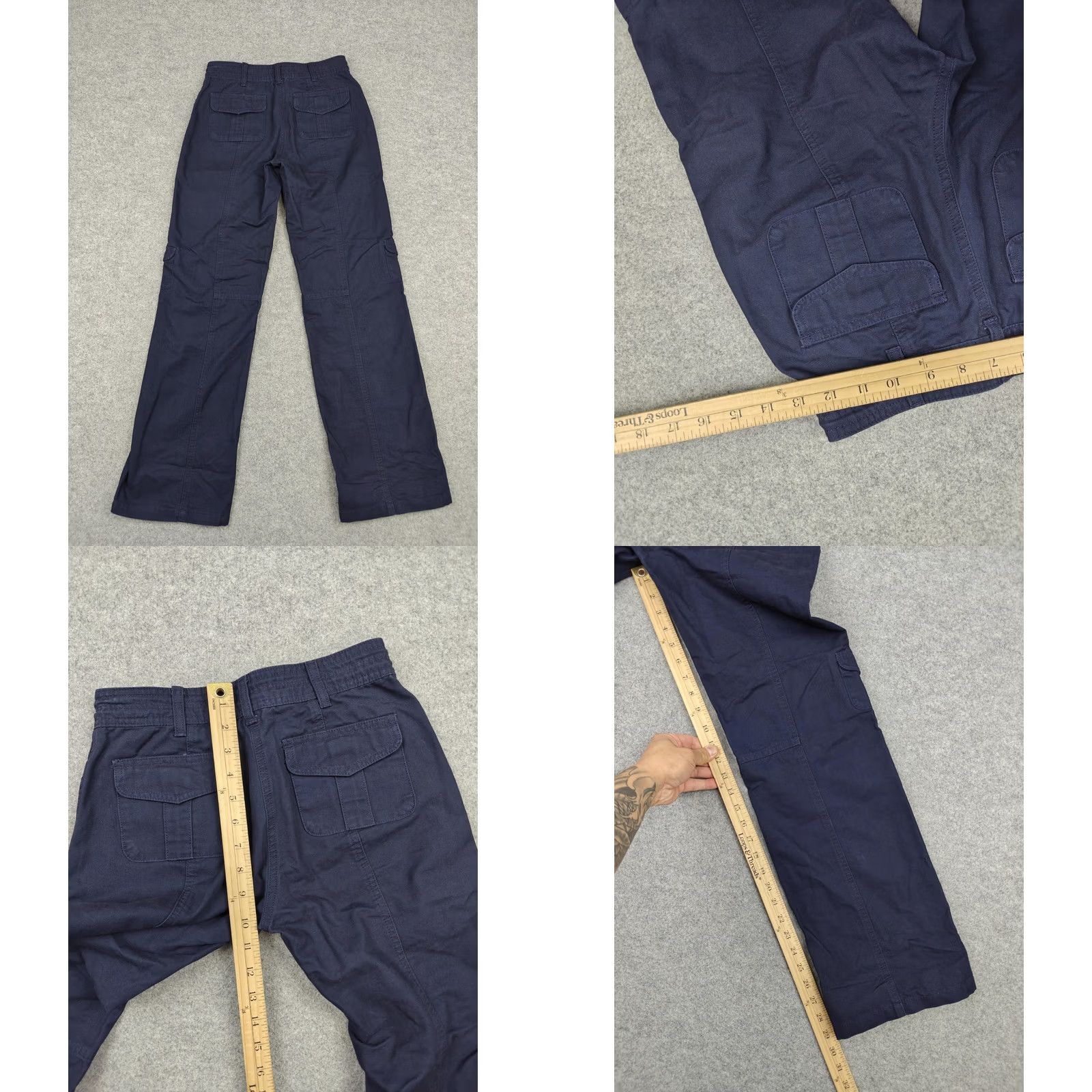 Aritzia Aritzia Sunday Best Pants Womens 00 Blue Cargo Twill Adjustable Waist Pockets Shirt? Size 24" / US 00 / IT 34 - 8 Thumbnail