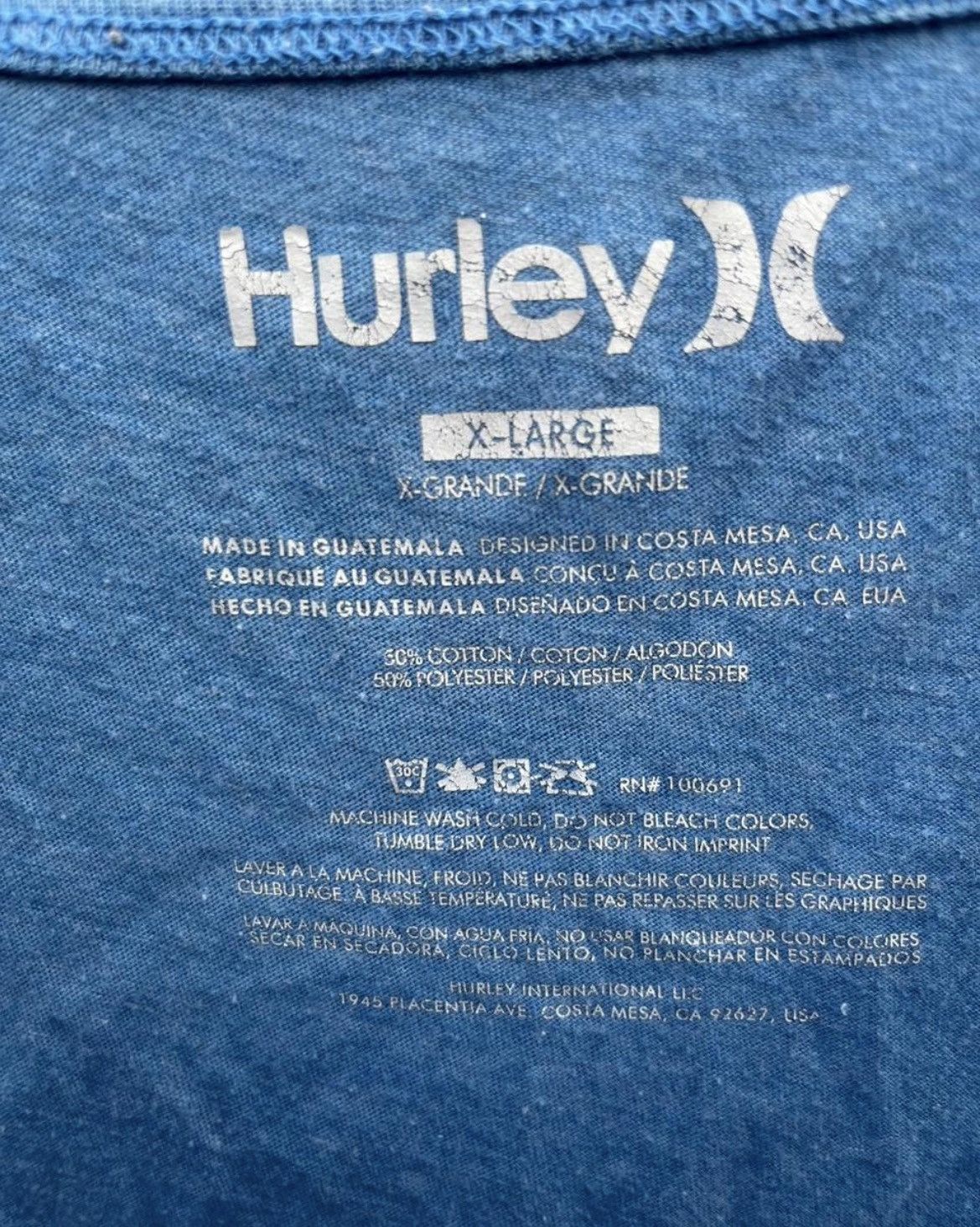Hurley Hurley Est. 1999 Graphic Tank Top Blue Surf Brand Size US XL / EU 56 / 4 - 5 Thumbnail