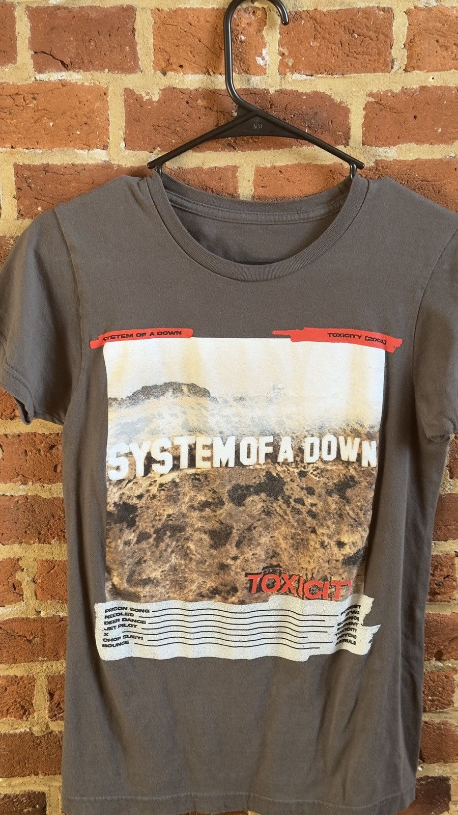 Vintage System Of A Down Shirt Size US XXS / EU 40 - 2 Thumbnail