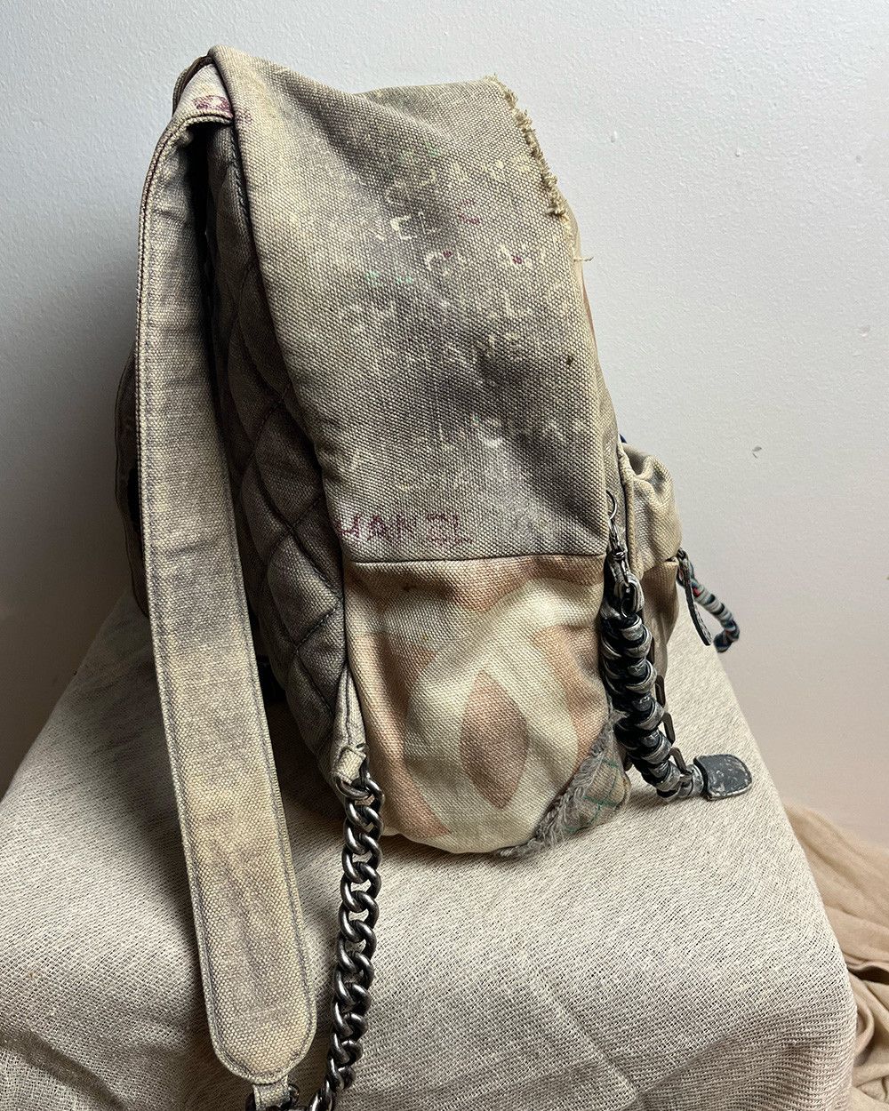 Chanel Chanel S/S 14 Graffiti Runway Backpack By Karl Lagerfeld Size ONE SIZE - 9 Thumbnail