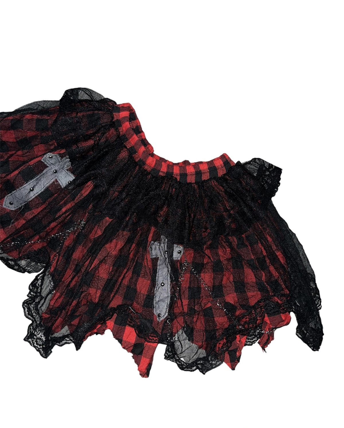 Japanese Brand Drug Honey cross chain tutu mini skirts 💋🧛🏻‍♀️➕ Size 26" / US 2 / IT 38 - 6 Thumbnail