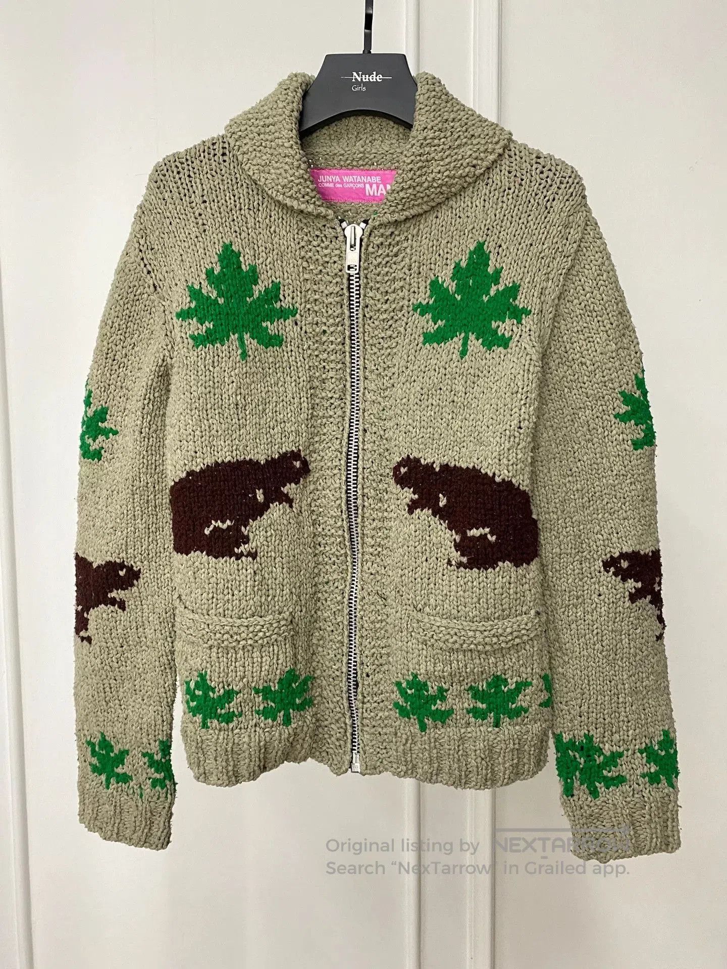 Junya Watanabe junya watanabe knitted sweater with bear design. Size L / US 10 / IT 46 - 1 Thumbnail