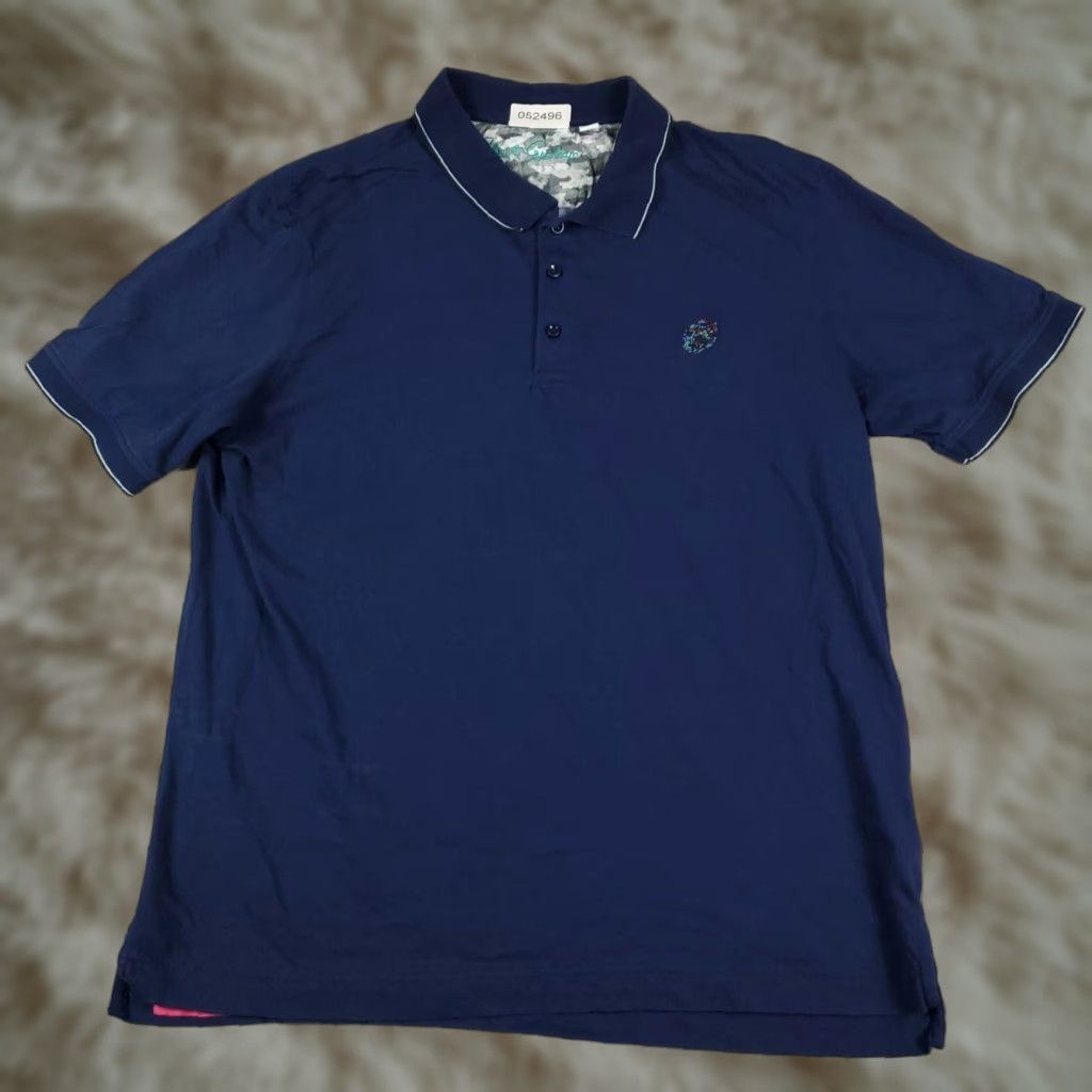 Robert Graham VINTAGE Robert Graham Polo Shirt Mens XL Blue Skull Logo Casual Short Sleeve Adult XL Navy Blue Skull Logo Polo Mens XL Size US XL / EU 56 / 4 - 1 Thumbnail