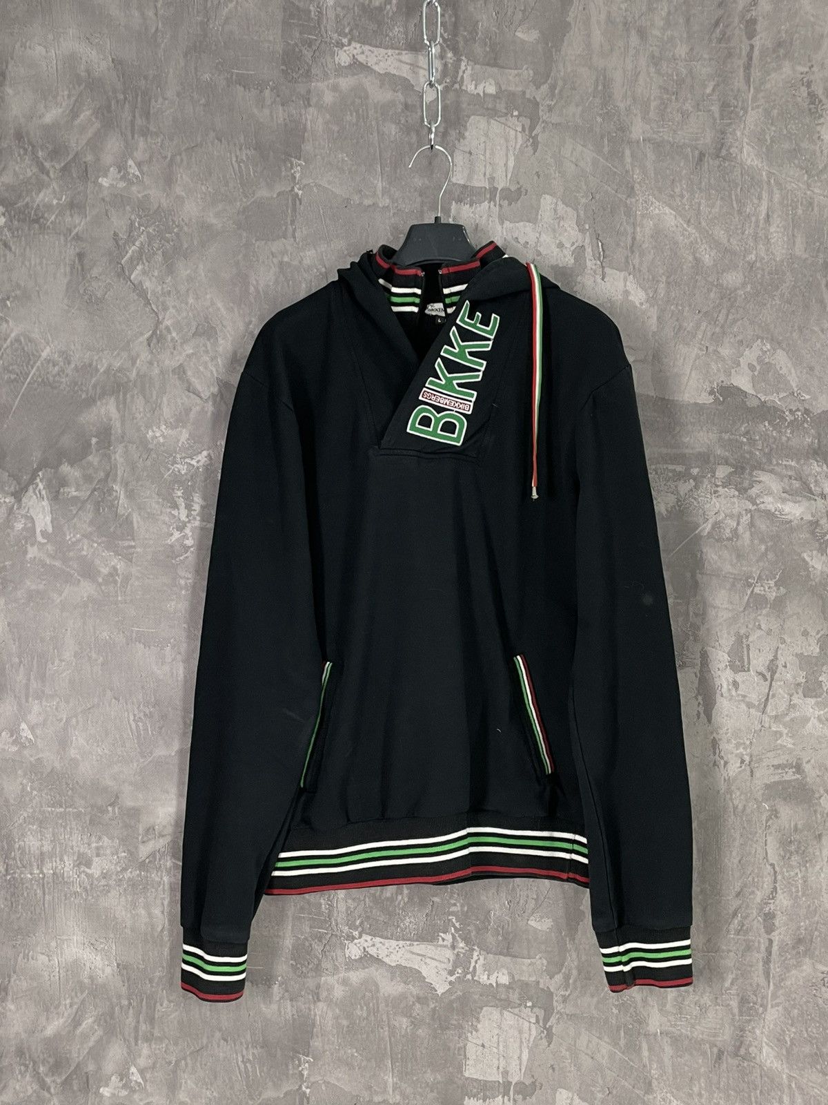 Dirk Bikkembergs × Vintage Vintage Dirk Bikkembergs “ Bikkembergs “ logo Hoodie Size US L / EU 52-54 / 3 - 1 Thumbnail