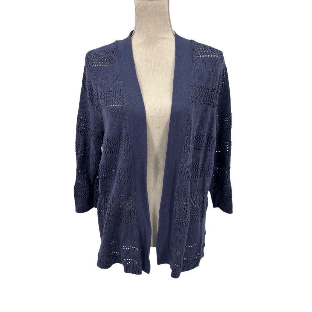 Other Women's Open Cardigan Size XL Blue Knit Casual Soft Girl 90s Size XL / US 12-14 / IT 48-50 - 1 Thumbnail