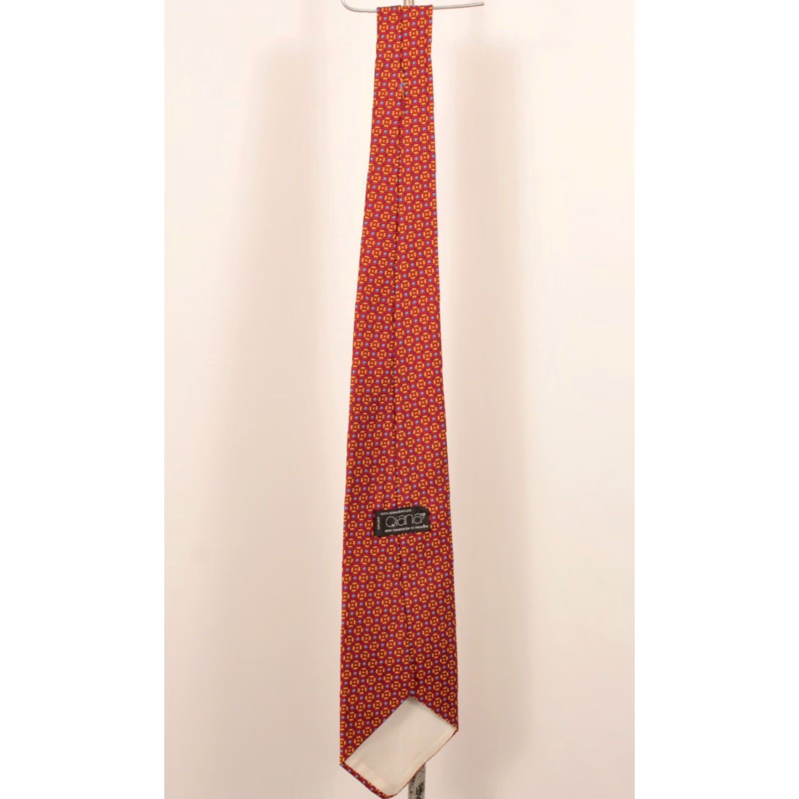 Vintage VINTAGE Quiana NYLON 70s Tie Mens Neck Tie Red Abstract 70s Size ONE SIZE - 5 Thumbnail