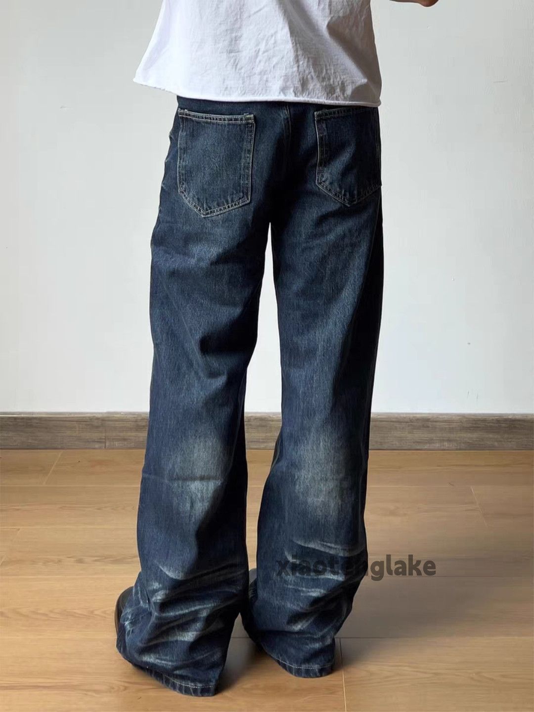Jean xz vintage washed faded cleanfit yuppie flared jeans Size US 33 - 7 Thumbnail