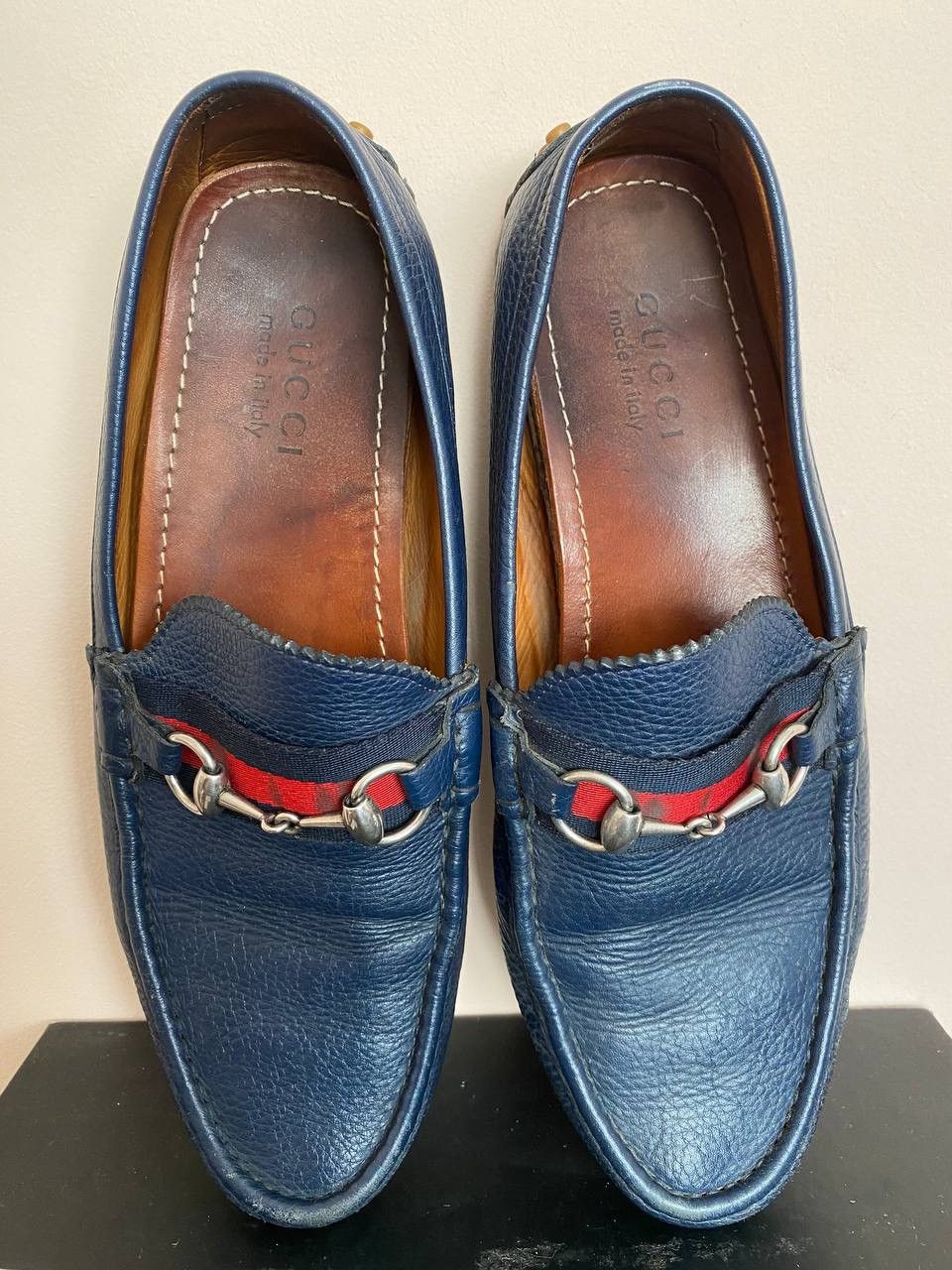 Gucci Gucci Men's Leather Loafers Horsebit Slip On Driving Shoes Size US 11 / EU 44 - 7 Thumbnail
