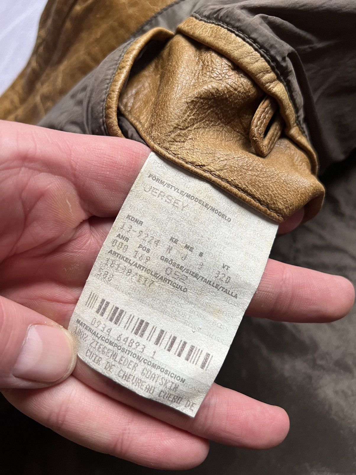 Hugo Boss × Vintage Hugo Boss Leather Bomber Jacket Size M Size US M / EU 48-50 / 2 - 9 Thumbnail