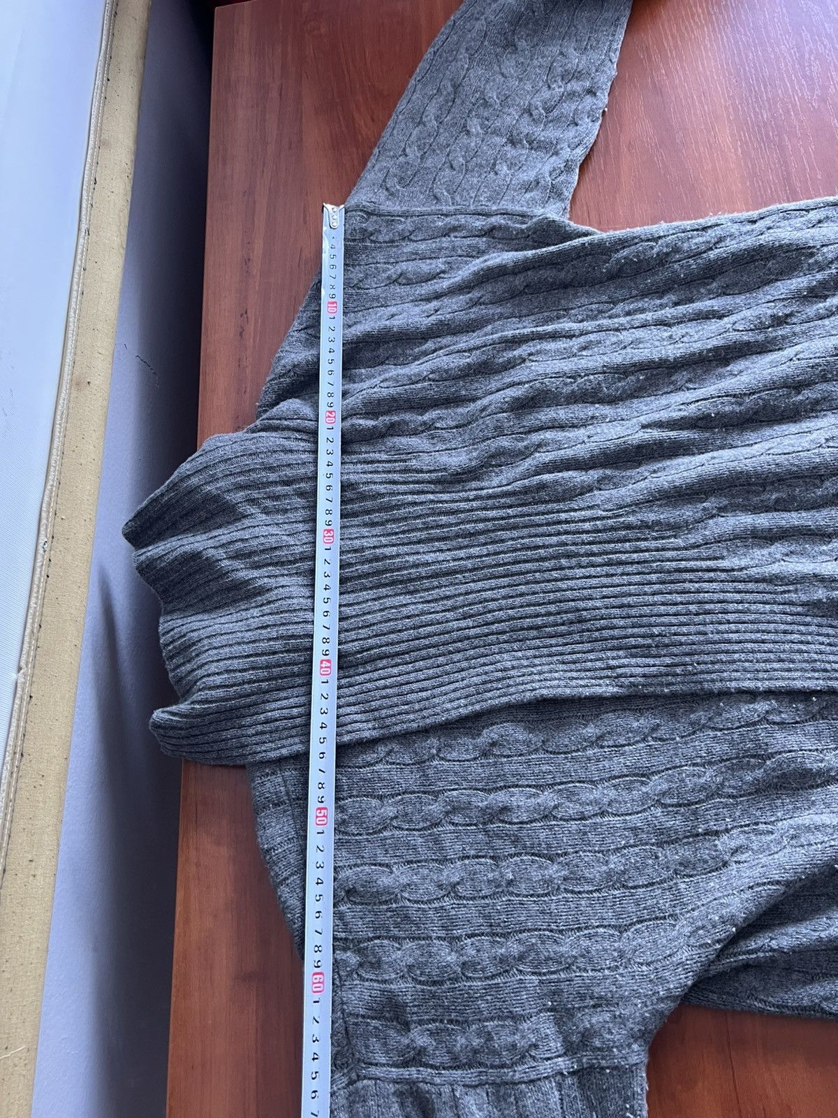 Polo Ralph Lauren POLO RALPH LAUREN WOOL/CASHMERE KNIT CABLE CARDIGAN LUX XL Size XL / US 12-14 / IT 48-50 - 17 Thumbnail