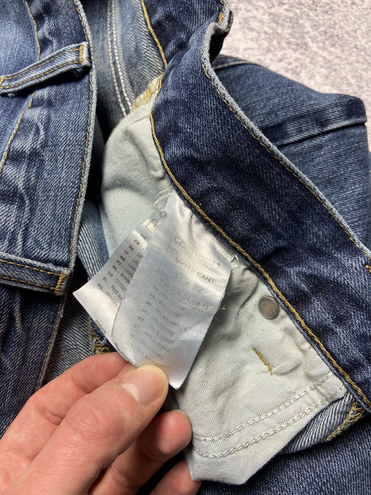Carhartt × Vintage Rare Carhartt Jeans Work Wear Denim Pants Sk8 Style Destroy Size US 31 - 12 Thumbnail