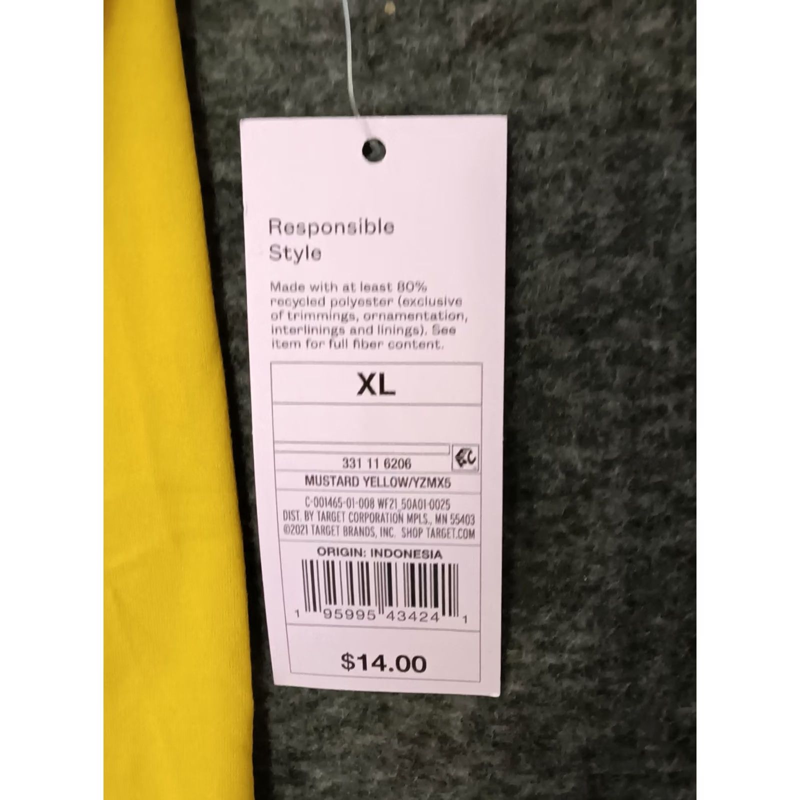 Vintage Wild Fable + Isabel Maternity Women's Knit Biker Shorts Set XL Mustard + White Ladies Activewear Outfit/Set XS? XL? Size 40" / US 18 - 7 Thumbnail