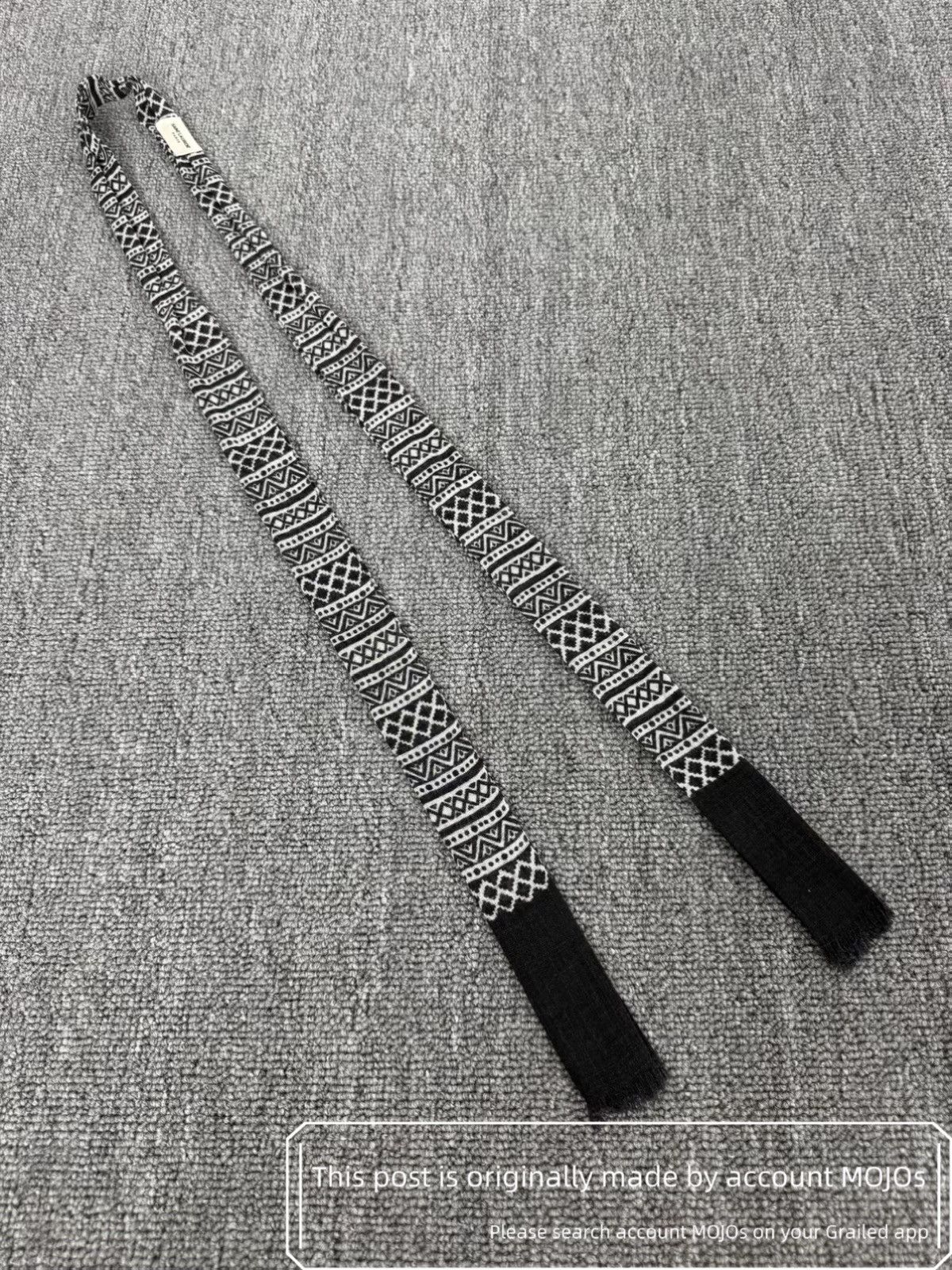 Saint Laurent Paris Saint Laurent Paris Ethnical Pattern Scarf Tie mojos1025 Size ONE SIZE - 1 Thumbnail