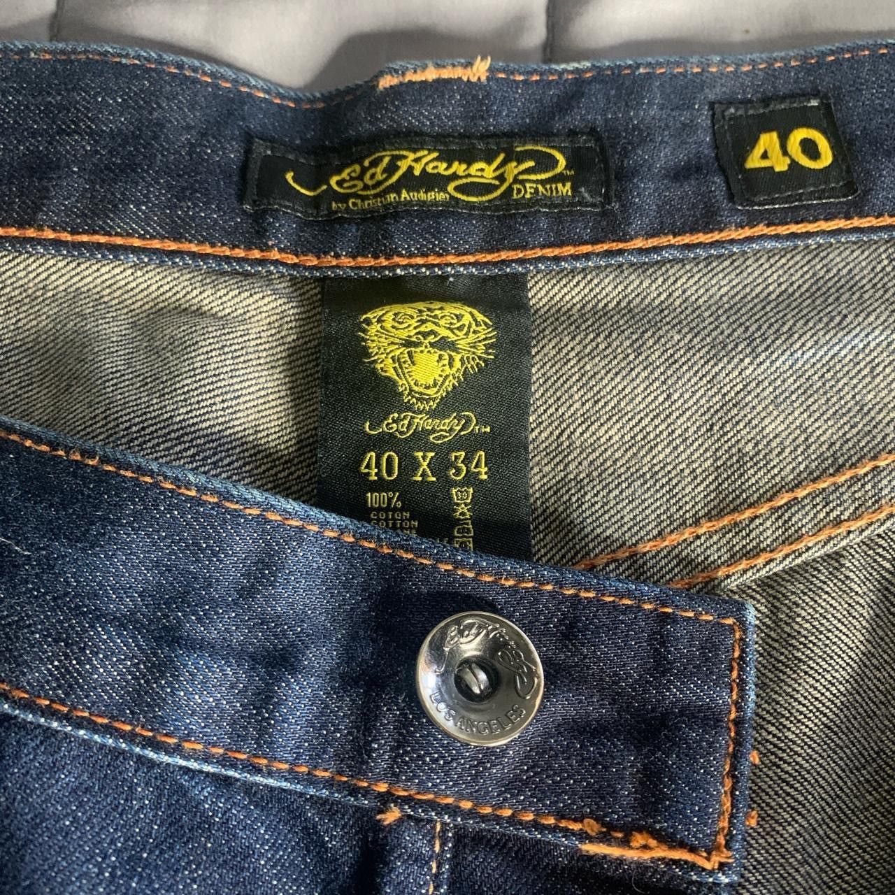 Ed Hardy × Vintage Ed Hardy jeans/ Waist 40/Length 34 Size US 34 / EU 50 - 5 Thumbnail