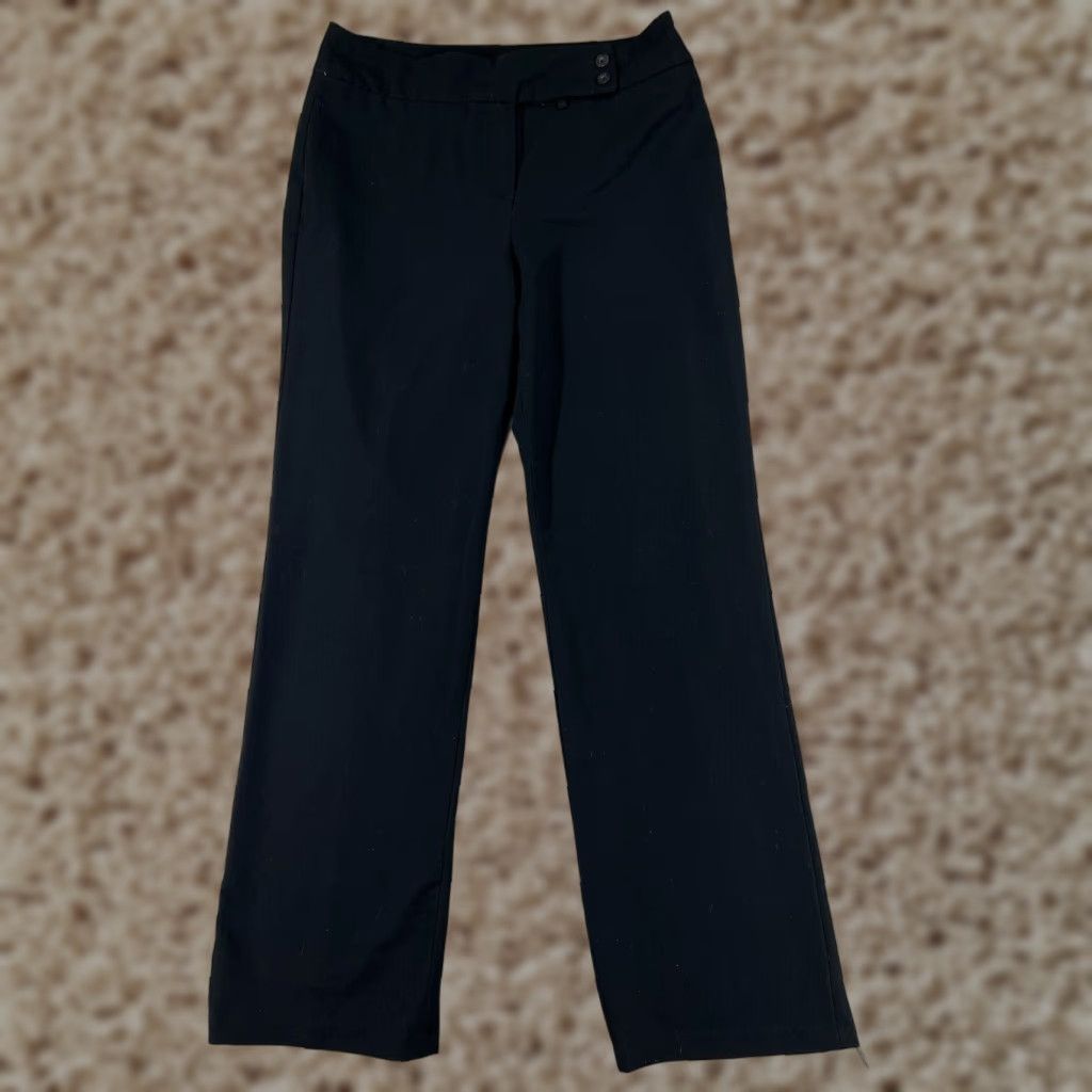 Gloria Vanderbilt VINTAGE Gloria Vanderbilt Pants Womens 6 Black Zip Fly Polyester Stretch Pockets 30x31 Size 28" / US 6 / IT 42 - 1 Thumbnail