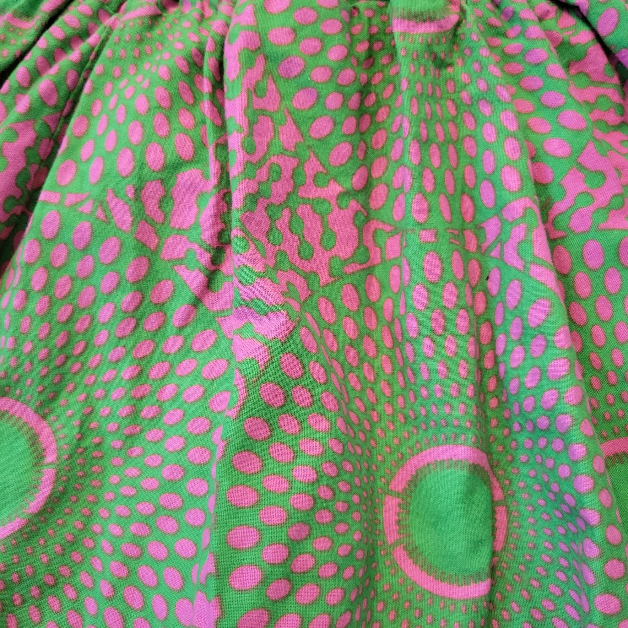 Other KaraChic Green Pink Psychedelic Skirt Pockets OS Full Circle Size 28" / US 6 / IT 42 - 7 Thumbnail