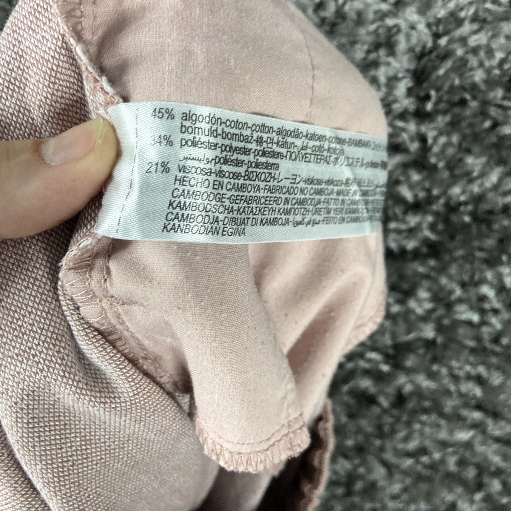 Zara Zara Pink Pants Women's XL Elastic Waistband Straight Leg Womens Size 40" / US 18 - 8 Thumbnail