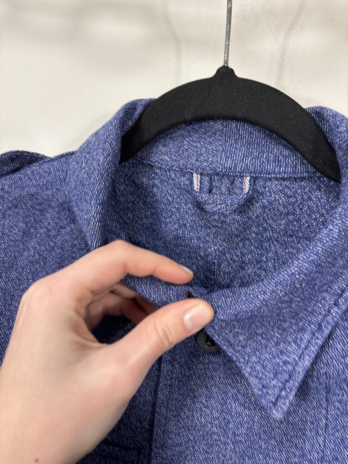 Other Vintage 1970s French Workwear Utility Jacket Blue Chore Coat Size US L / EU 52-54 / 3 - 9 Thumbnail