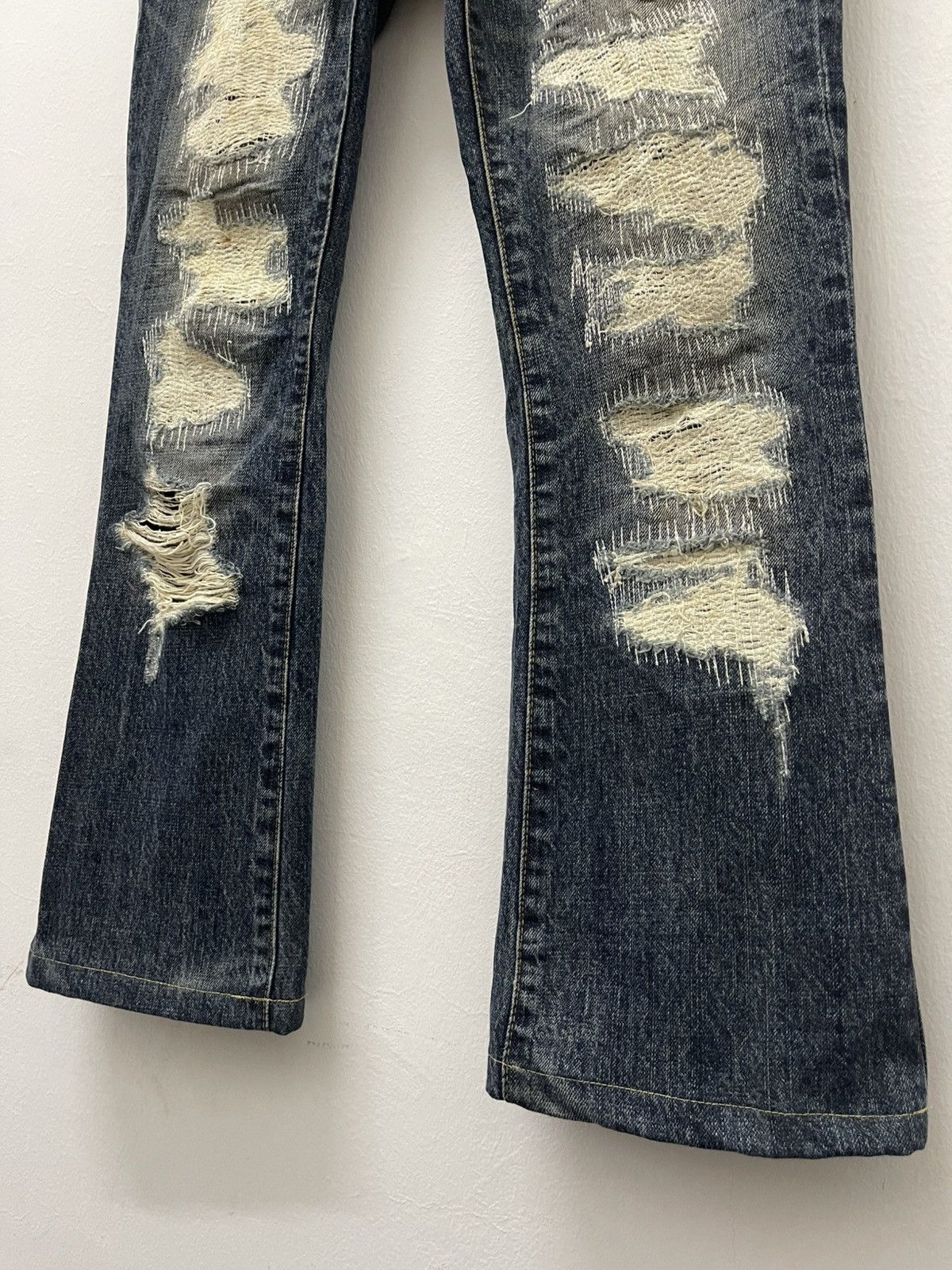 GOSTAR DE FUGA Rare Vintage FUGA Flare Wide Leg Distressed Jeans Size US 31 - 3 Thumbnail