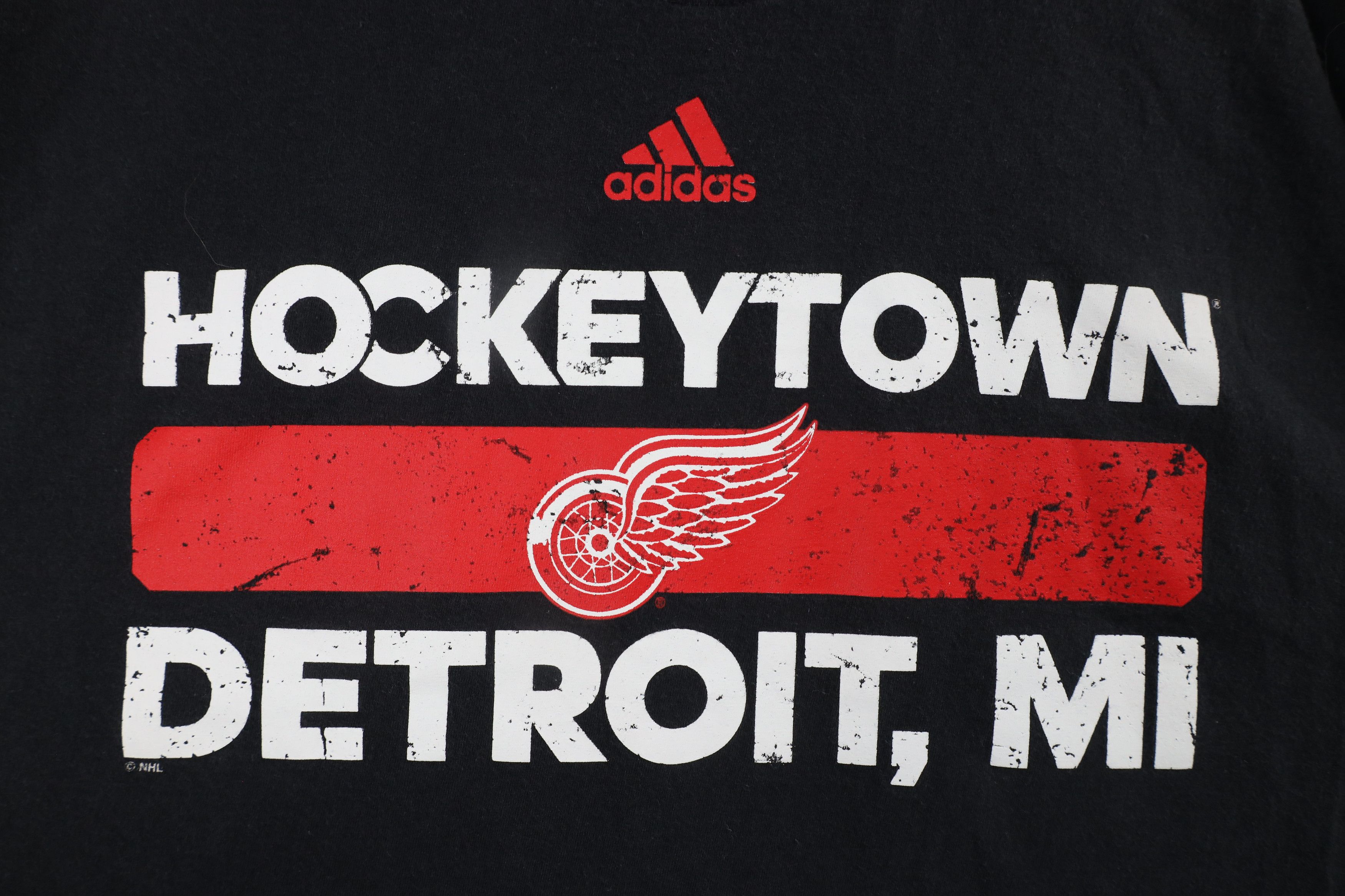 Adidas × Vintage Y2K Adidas Out Detroit Red Wings Hockey Long Sleeve T-Shirt Size US XXL / EU 58 / 5 - 4 Thumbnail