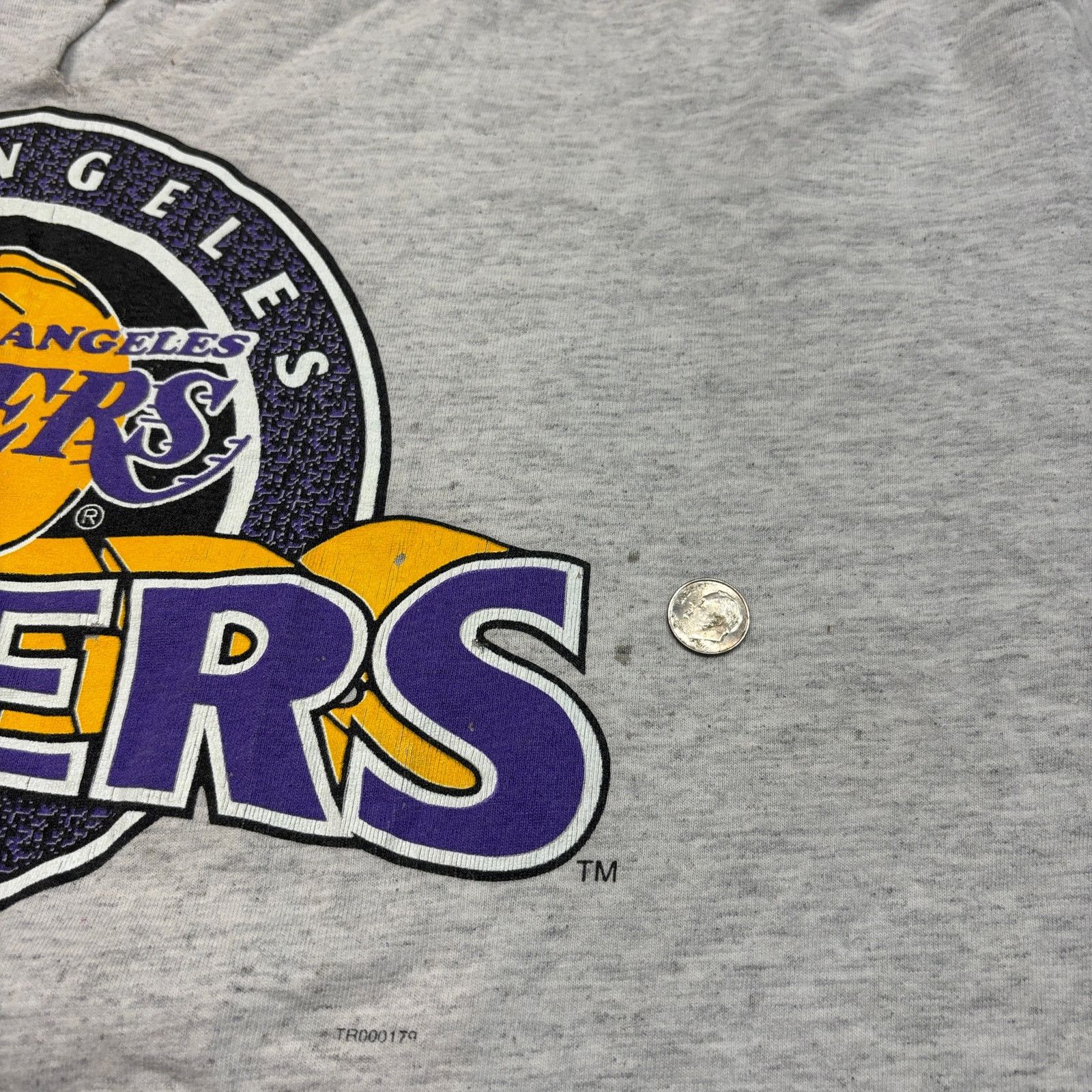 NBA × Vintage Vintage 90s Los Angeles Lakers 1948 Short Sleeve Shirt XL Size US XL / EU 56 / 4 - 10 Thumbnail