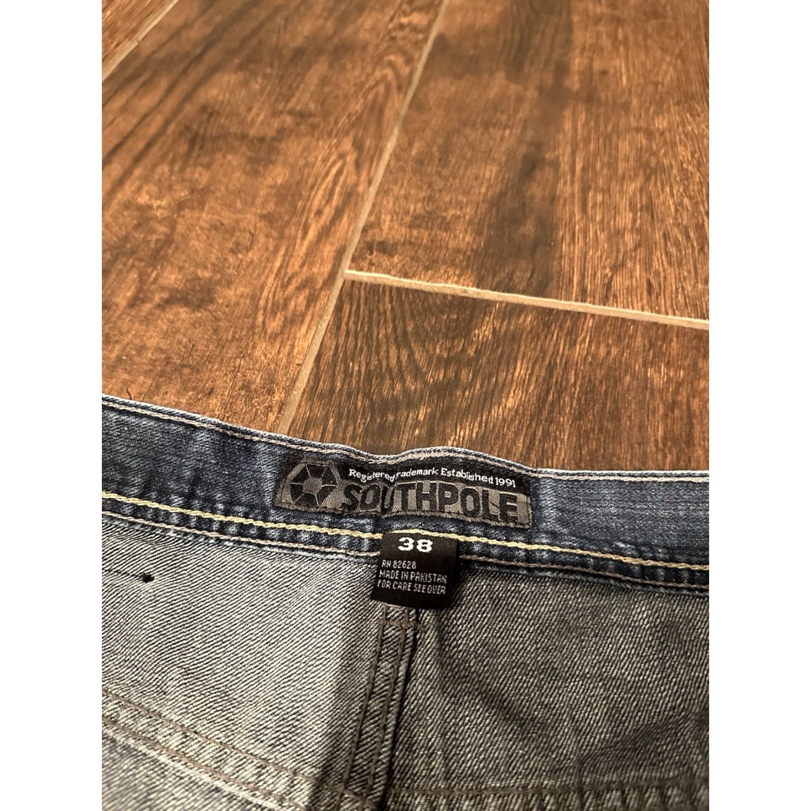 Southpole Vintage Southpole Jeans Baggy Wide-Leg Denim Blue 38 Men 5-Pocket 32 In inseam Y2K 90s Grunge Hip Hop Retro Vintage Size US 38 / EU 54 - 6 Thumbnail