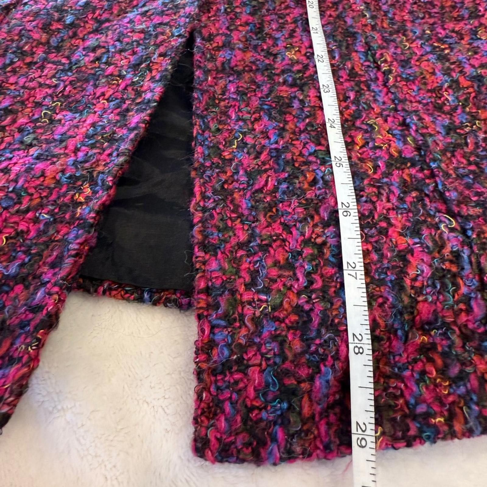Other Complements knit blazer textured multicolored pockets SZ 8 Size M / US 6-8 / IT 42-44 - 7 Thumbnail
