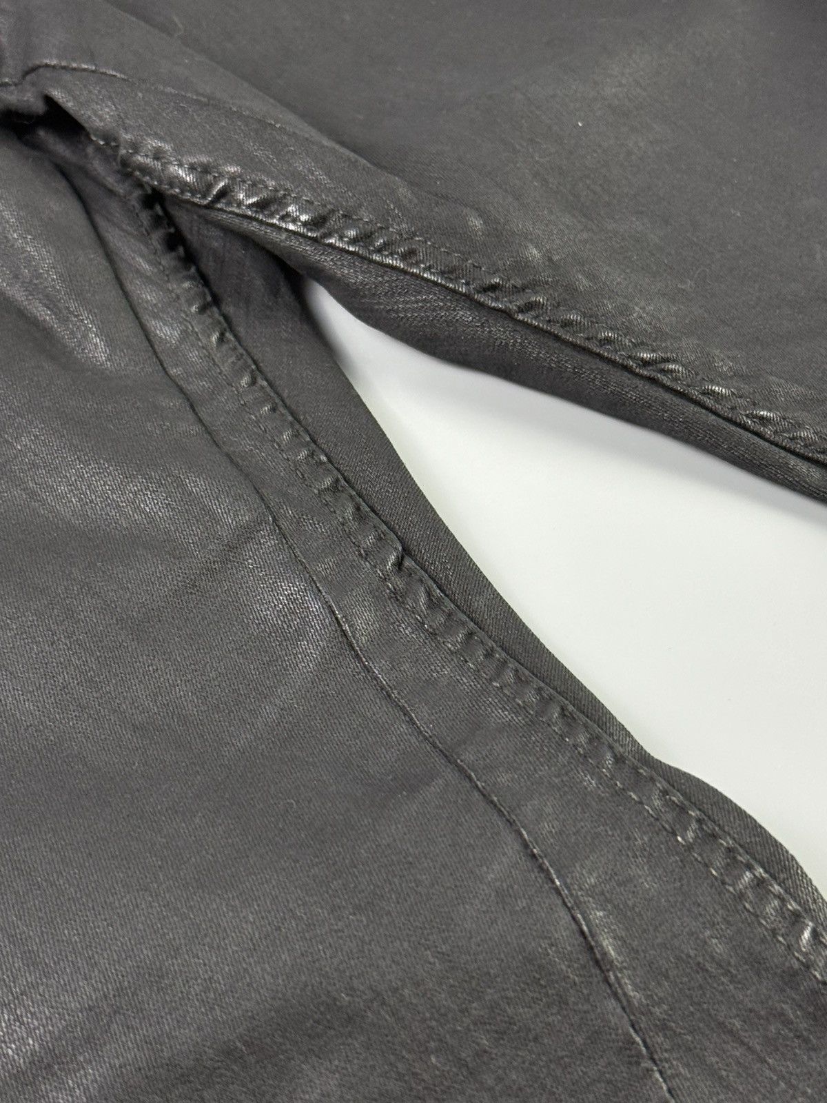 Rick Owens Drkshdw Rick Owens Drkshdw - S/S18 Detroit Cut Waxed Jeans Size US 32 / EU 48 - 4 Thumbnail