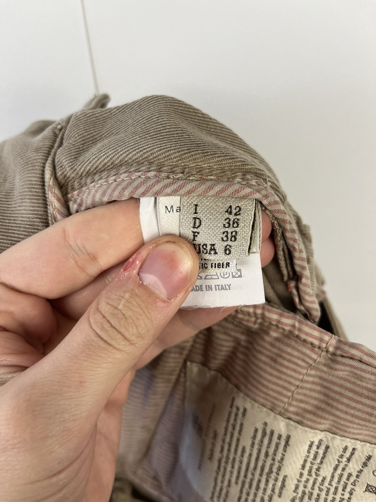 Brunello Cucinelli Brunello Cucinelli Lux Leather & Cotton Pants Trousers Italy Size 28" / US 6 / IT 42 - 10 Thumbnail