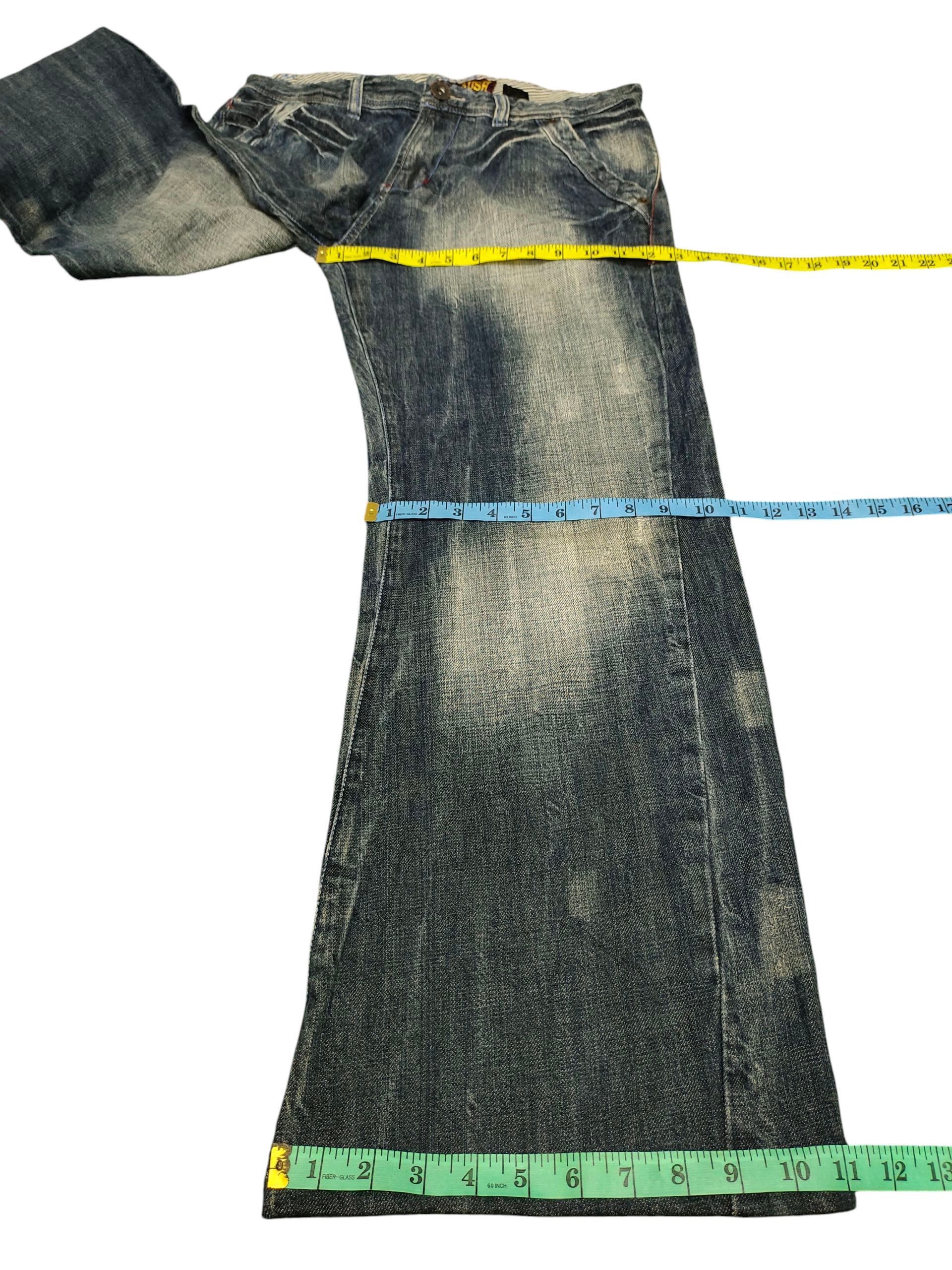 Hysteric Glamour Flare Loose Jeans Wild Rush Clawmark Distress Bootcut Y2k Size US 34 / EU 50 - 17 Thumbnail