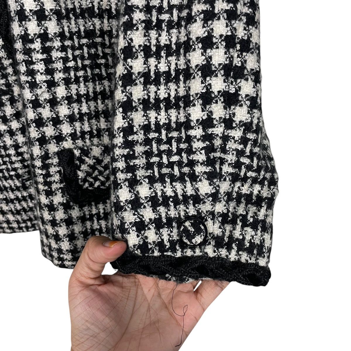 Japanese Brand Takeo Nishida Houndstooth Women Jacket Size M / US 6-8 / IT 42-44 - 13 Thumbnail