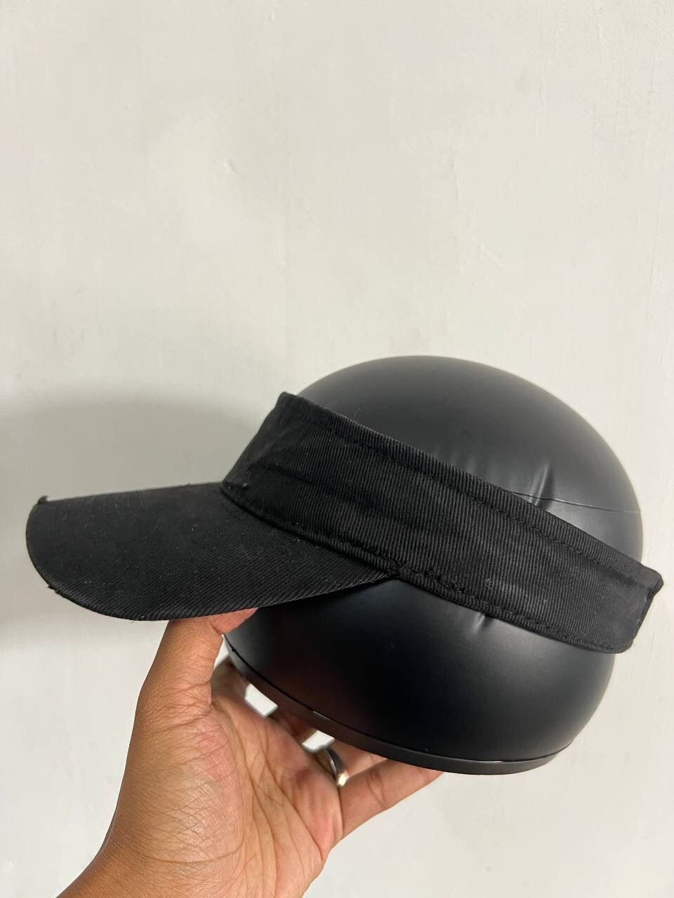 Vintage Plain Black Vintage Visor Hat Size ONE SIZE - 3 Thumbnail