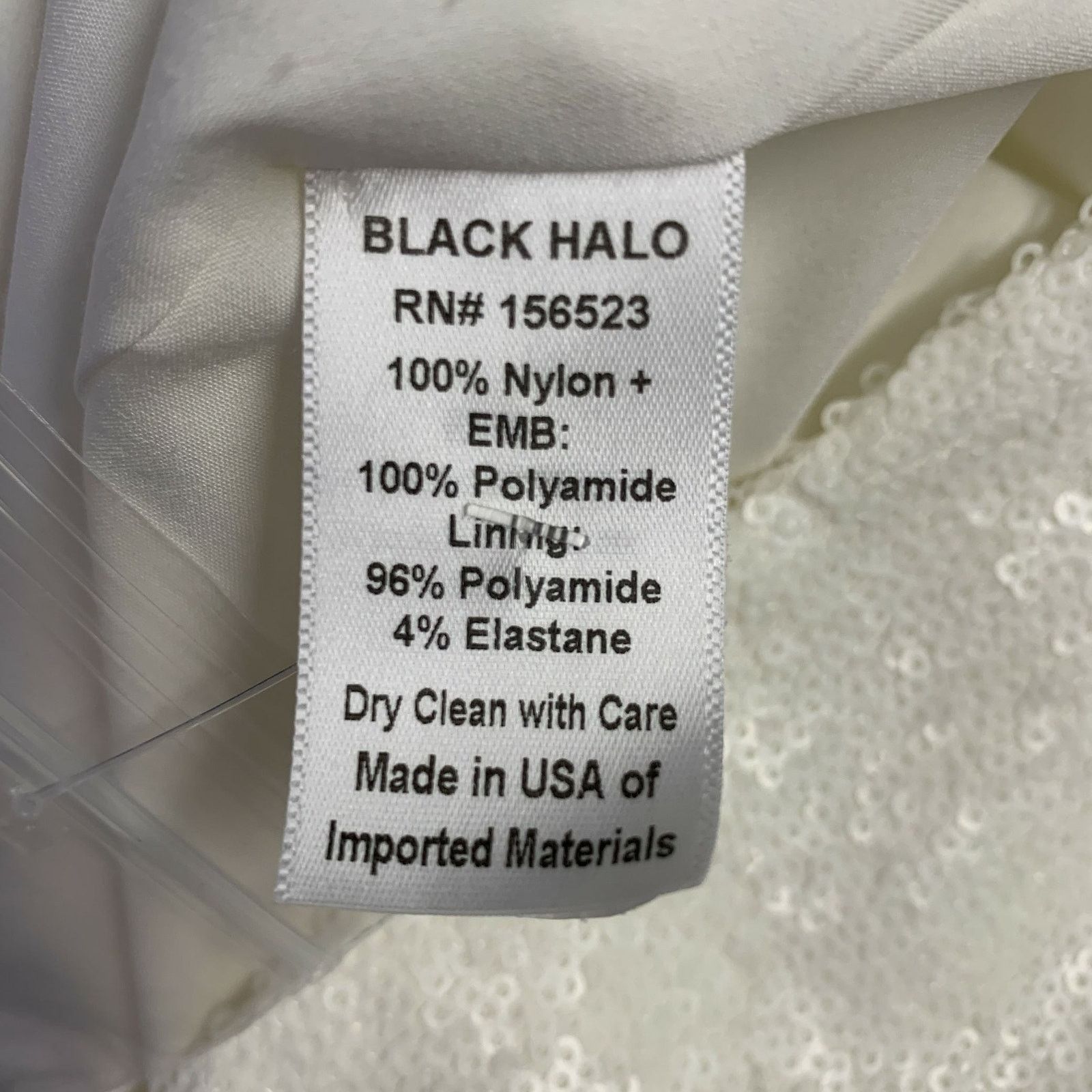 Black Halo Size S Beige Nylon Sequined Double Breasted Pants Suit Size S / US 4 / IT 40 - 7 Thumbnail