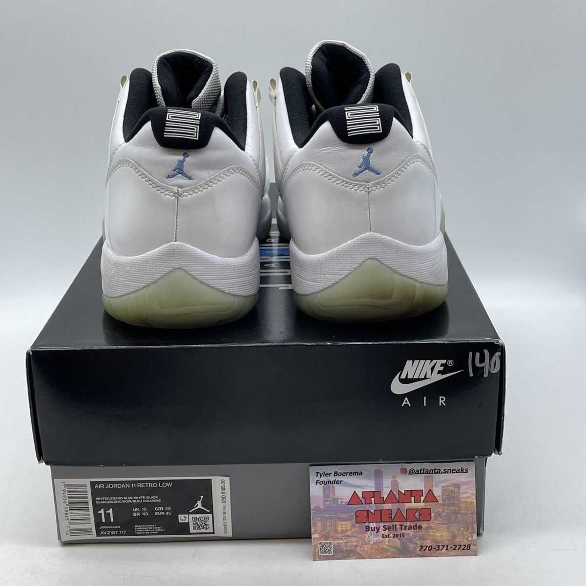 Jordan Brand Air Jordan 11 low legend blue Size US 11 / EU 44 - 3 Thumbnail