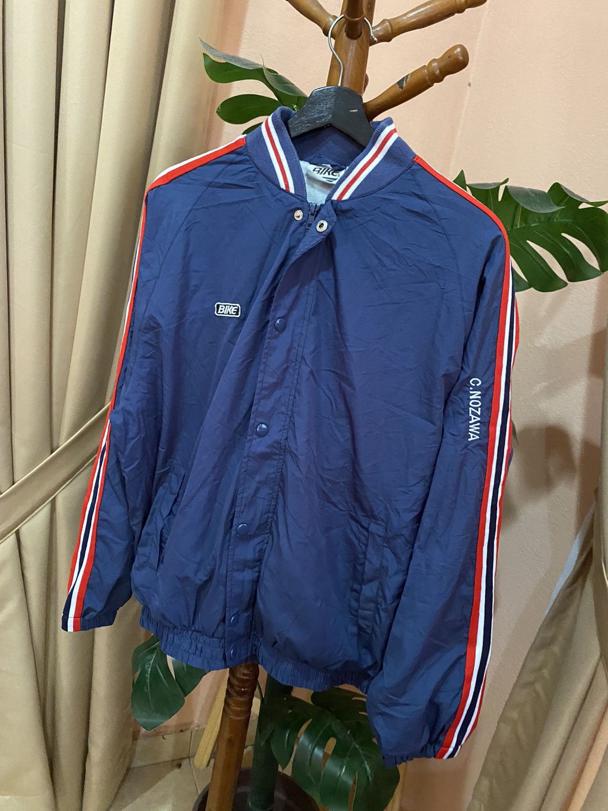 Japanese Brand Vintage BIKE Ibaraki Minami B.B.C. Basketball Jacket Size US M / EU 48-50 / 2 - 2 Thumbnail