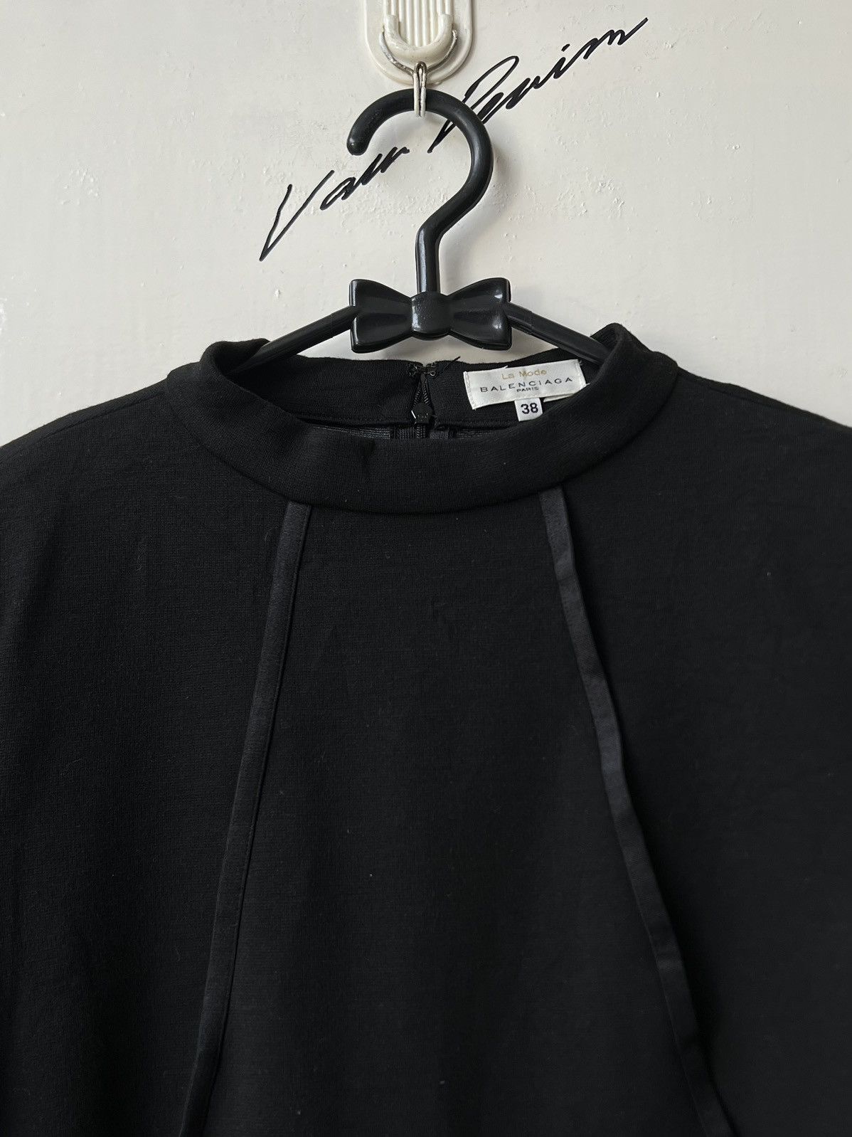 Balenciaga BALENCIAGA Paris Black Dress Size XS / US 0-2 / IT 36-38 - 4 Thumbnail