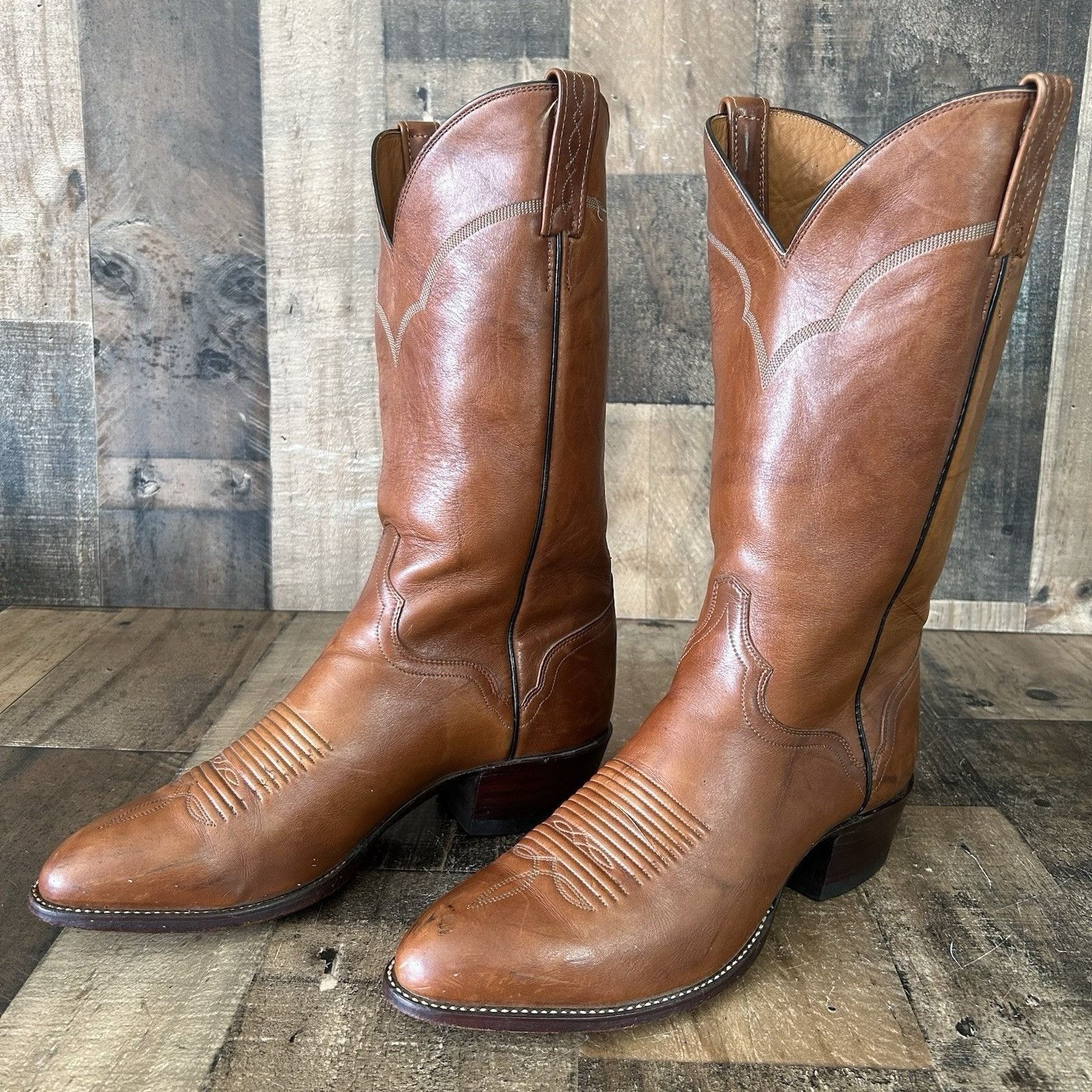 Vintage El Dorado Vintage Handmade Western Cowboy Boots Mens 10 D Size US 10 / EU 43 - 1 Thumbnail