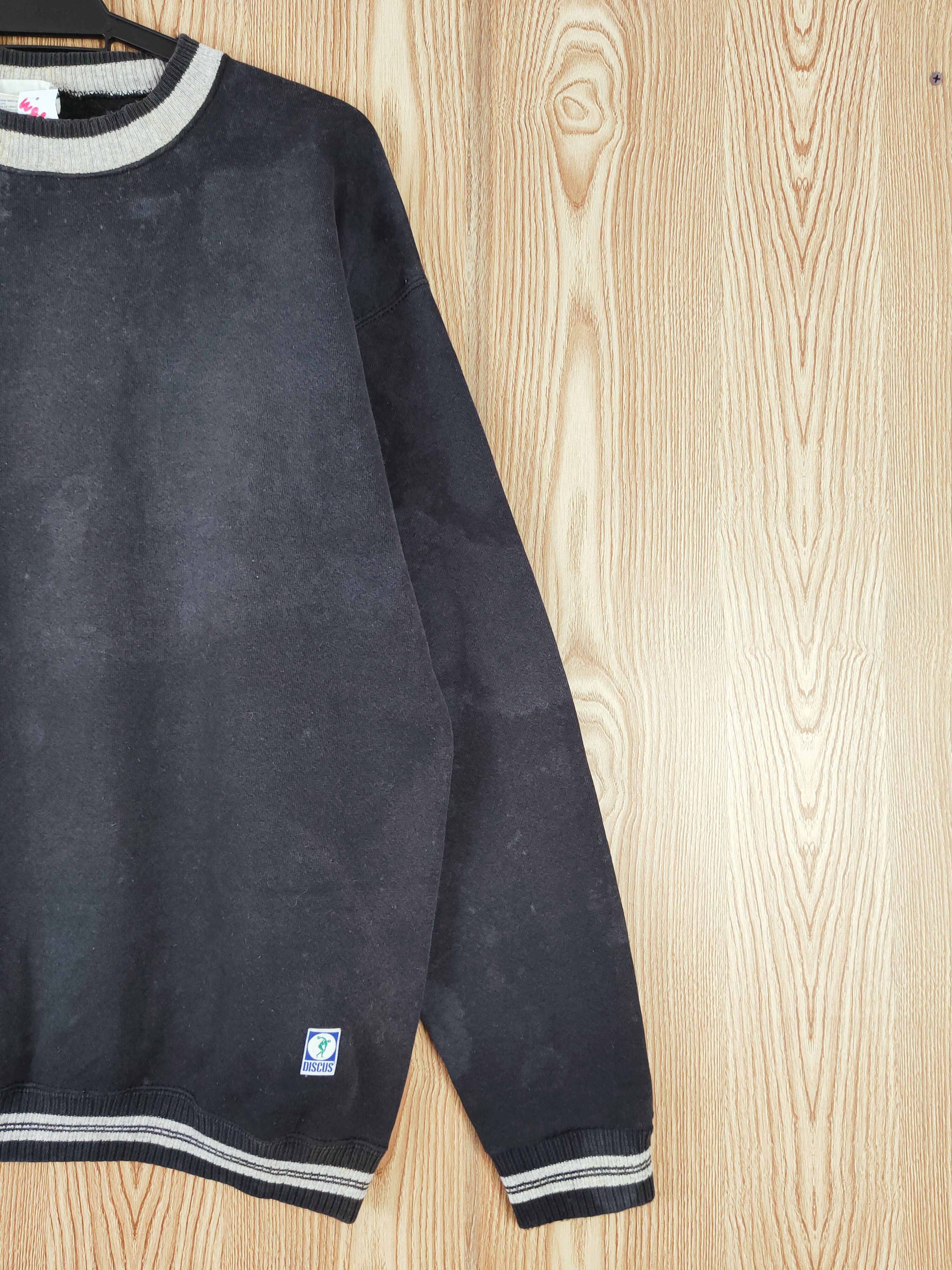 Japanese Brand × Vintage Discus Athletic Black Faded Sweatshirts #W810 Size US L / EU 52-54 / 3 - 5 Thumbnail