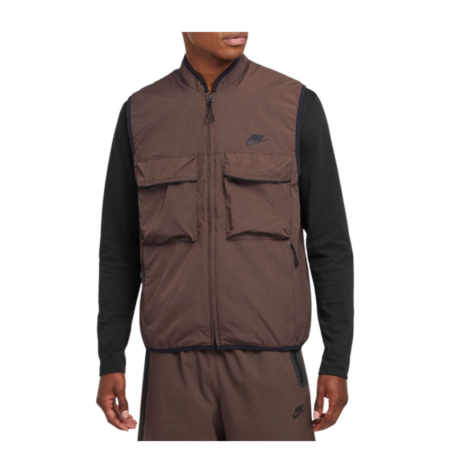 Nike Nike Vest Mens Medium Brown Baroque Tech Woven Utility Light Size US M / EU 48-50 / 2 - 5 Thumbnail