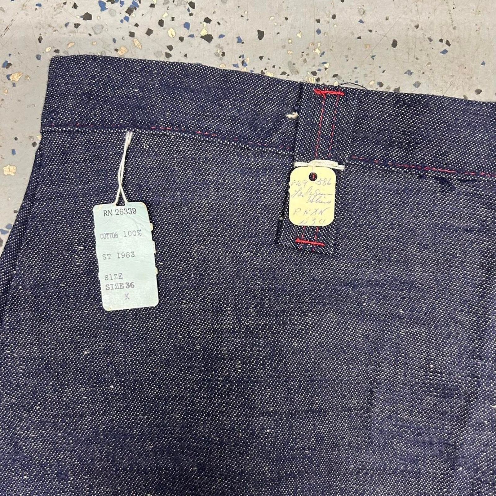 Other VTG 70s/80s Dark Wash Flare Denim Pants- Indigo- Size - 36 Size US 36 / EU 52 - 3 Thumbnail