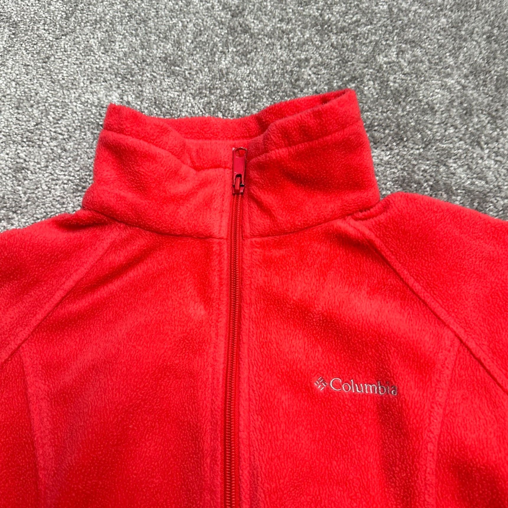 Vintage Columbia Benton Springs Fleece Jacket Womens Medium Red Outdoor Hiking Size M / US 6-8 / IT 42-44 - 3 Thumbnail