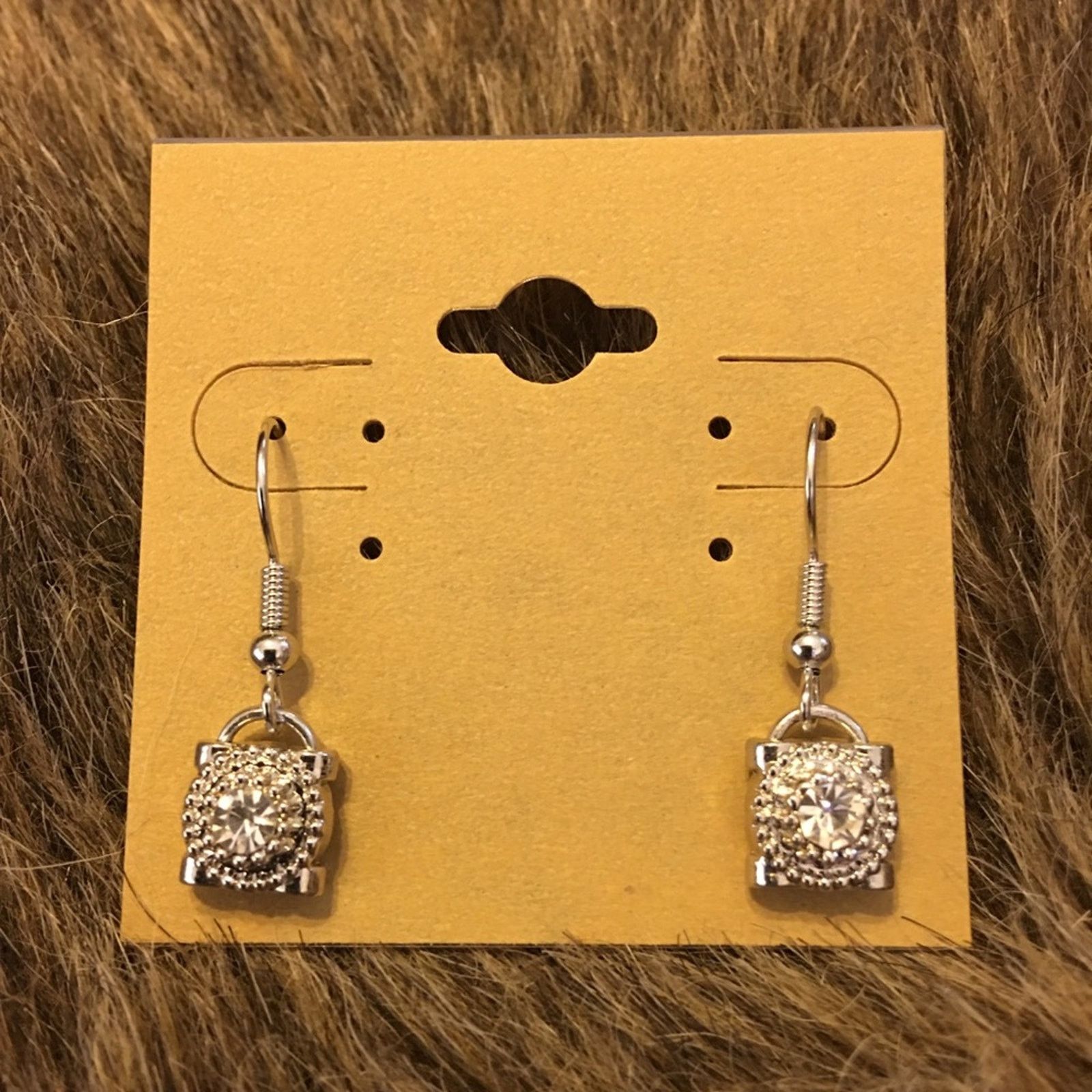Vintage Vintage repurpose faceted glass silver earrings Size ONE SIZE - 2 Thumbnail