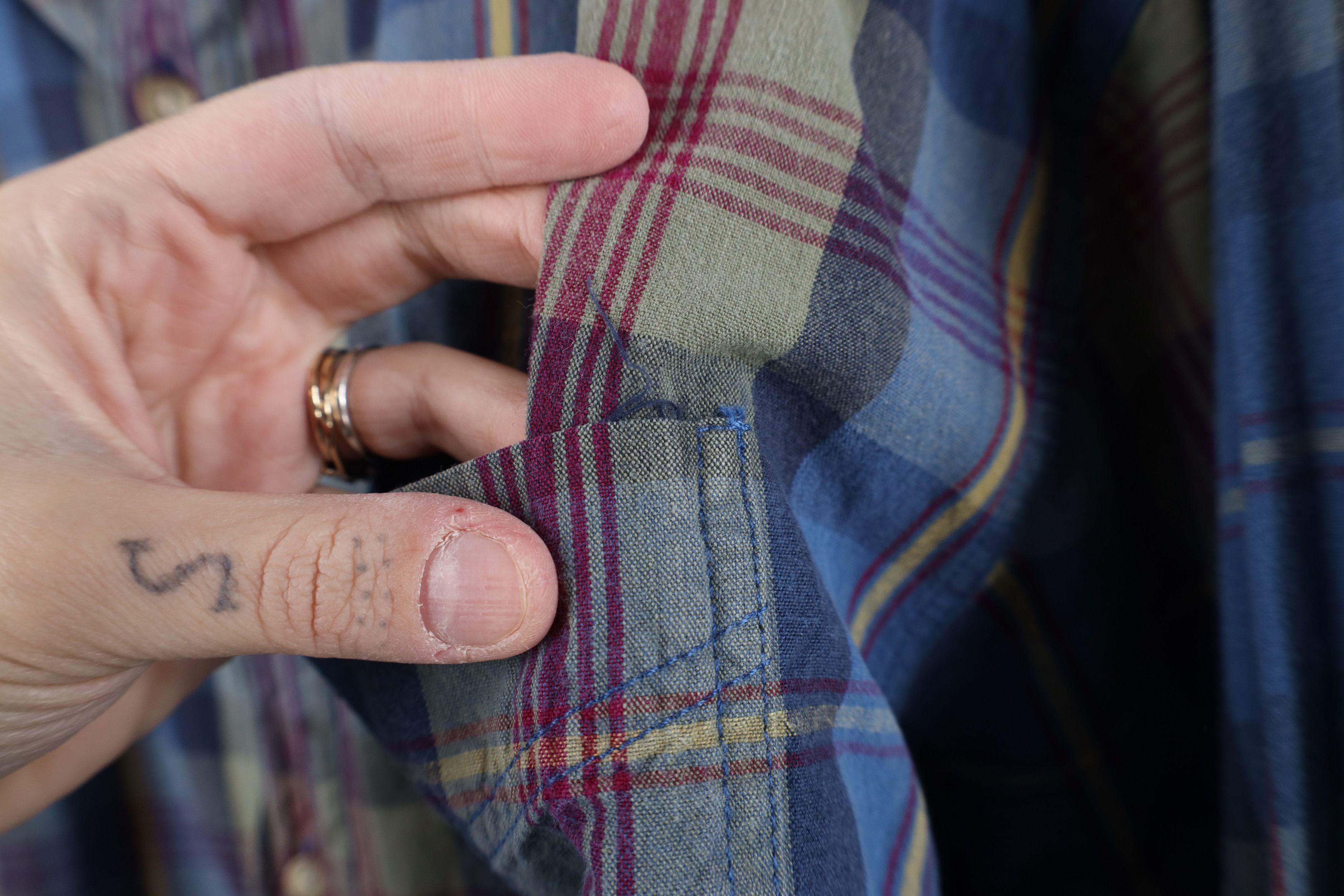 Vintage Vintage 90s Streetwear Collar Collared Button Down Shirt Size US L / EU 52-54 / 3 - 5 Thumbnail